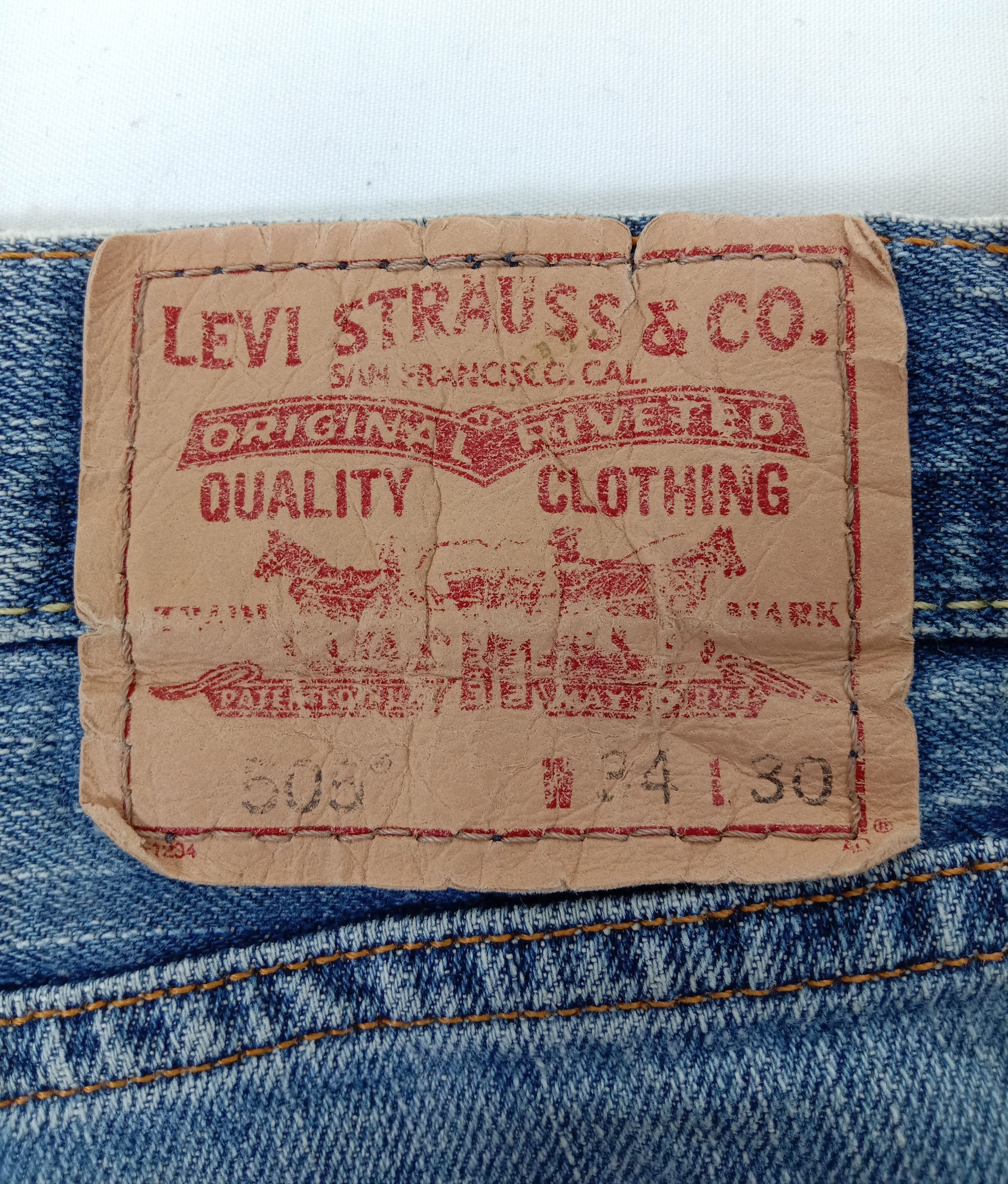 Levi's Vintage Levi's 505 Jeans Straight Fit Distressed Denim Size US 34 / EU 50 - 17 Thumbnail