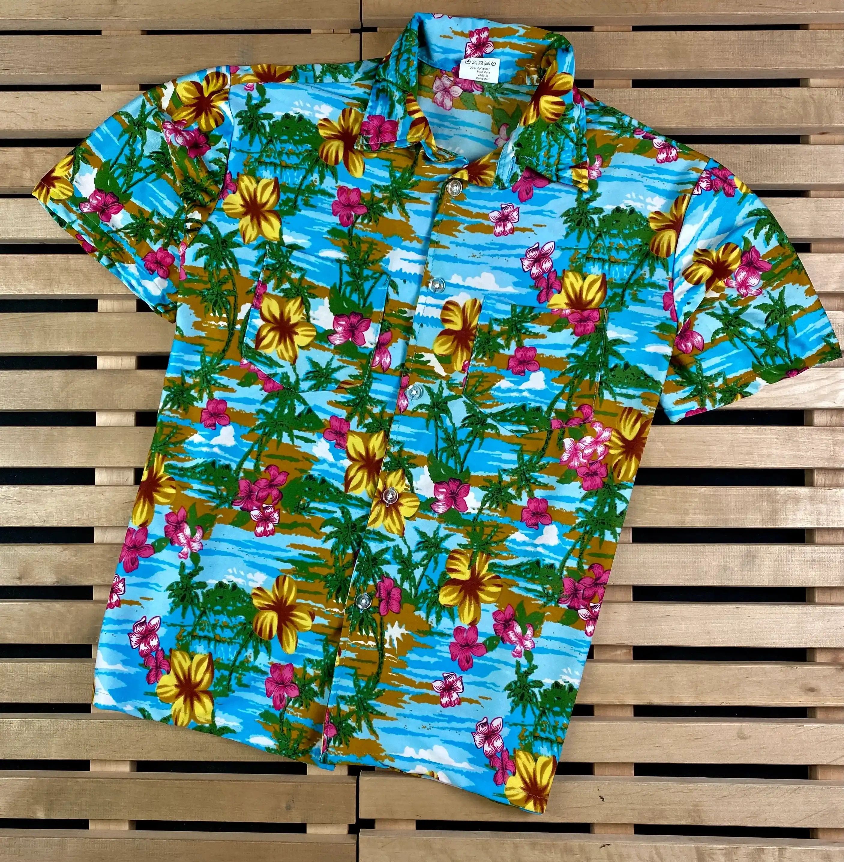 希少 50s Town Craft Vintage Hawaiian Shirt Vintage Penney's Towncraft Loop Collar Aloha Hawaiian Print