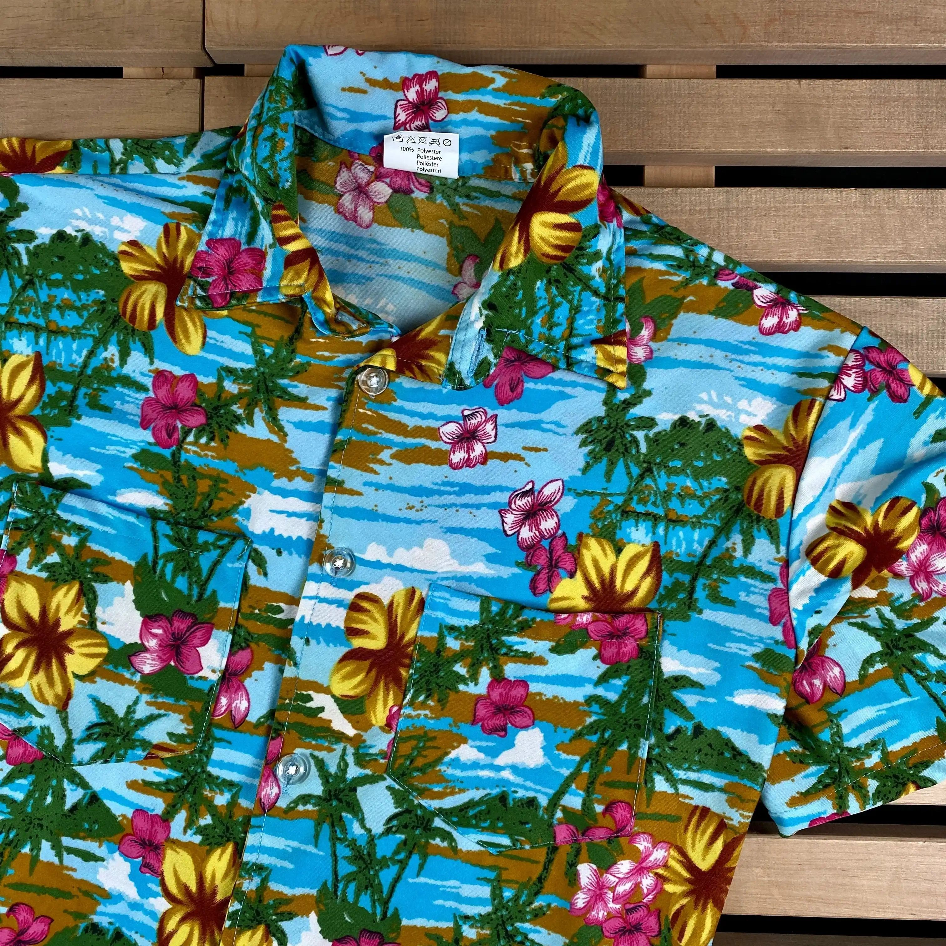 Vintage Mens Vintage Hawaiian Shirt Size L Size US L / EU 52-54 / 3 - 2 Thumbnail