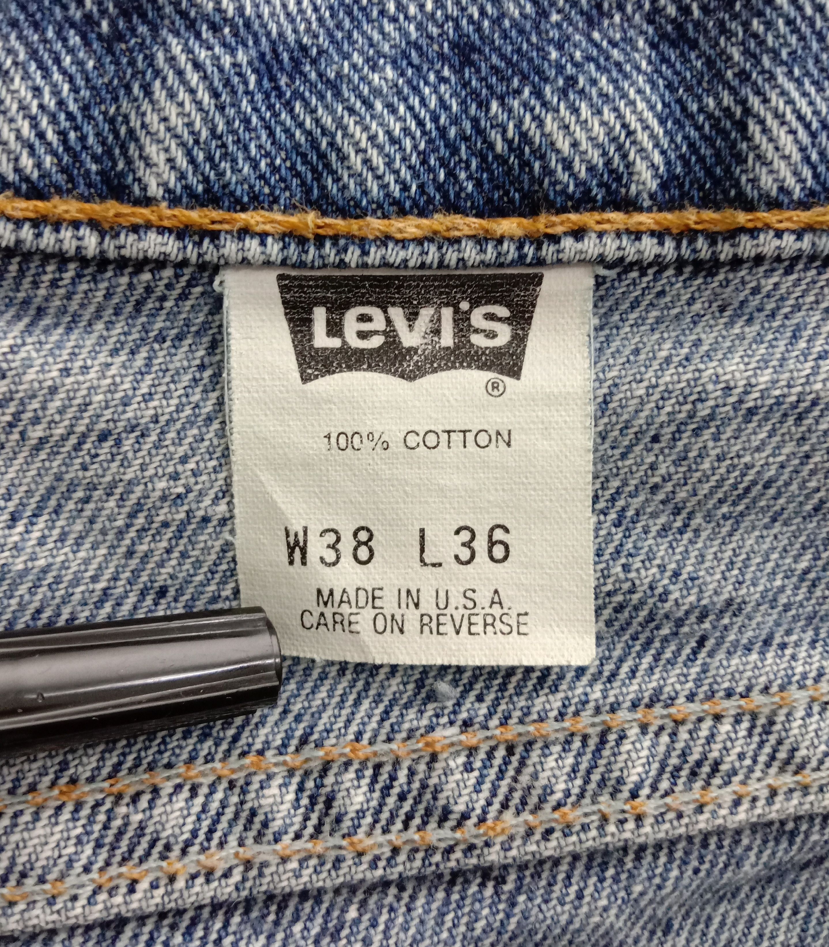 Levi's Vintage 90s Levi’s 550 Jeans Blue Wash Denim Size US 36 / EU 52 - 15 Thumbnail