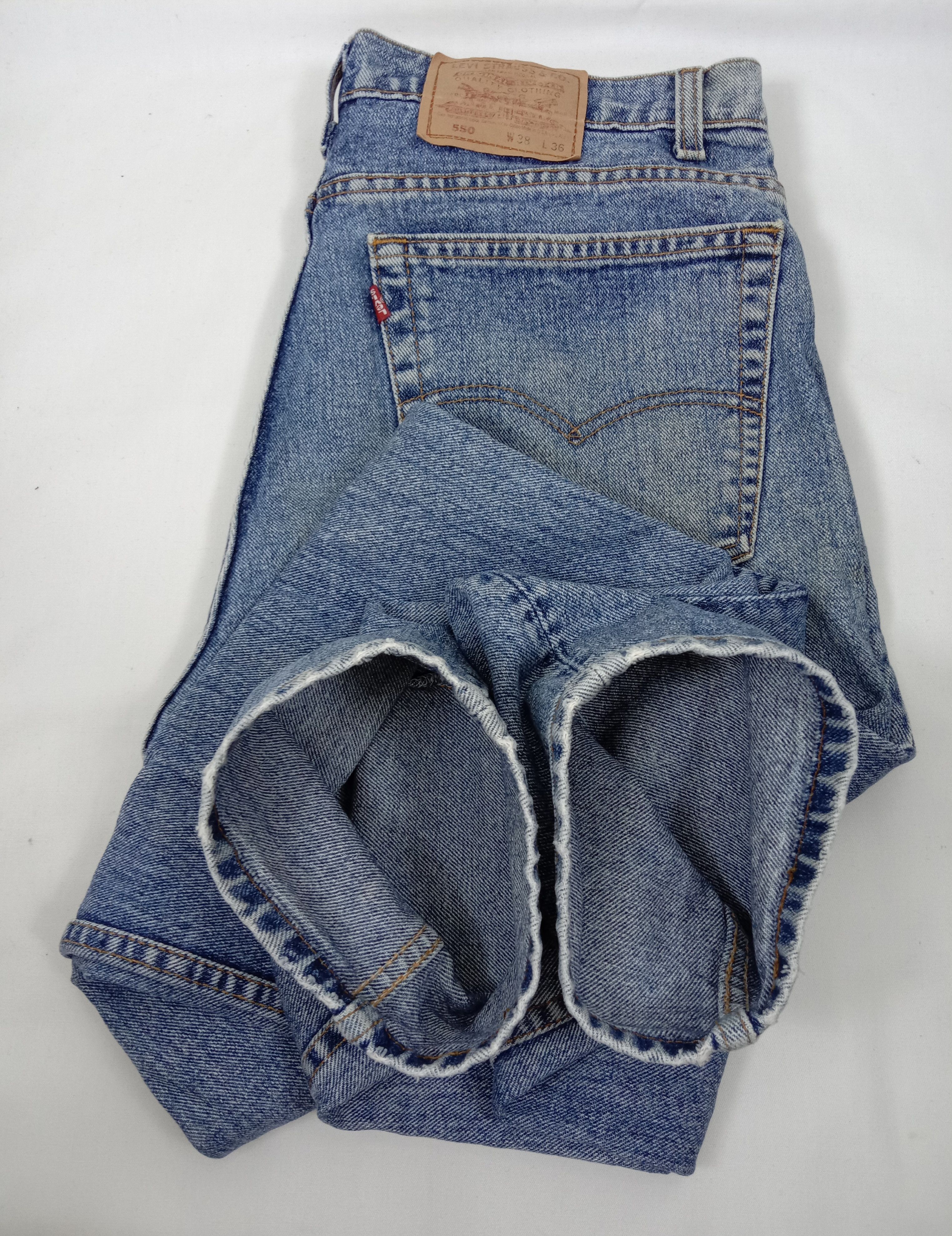 Levi's Vintage 90s Levi’s 550 Jeans Blue Wash Denim Size US 36 / EU 52 - 17 Thumbnail