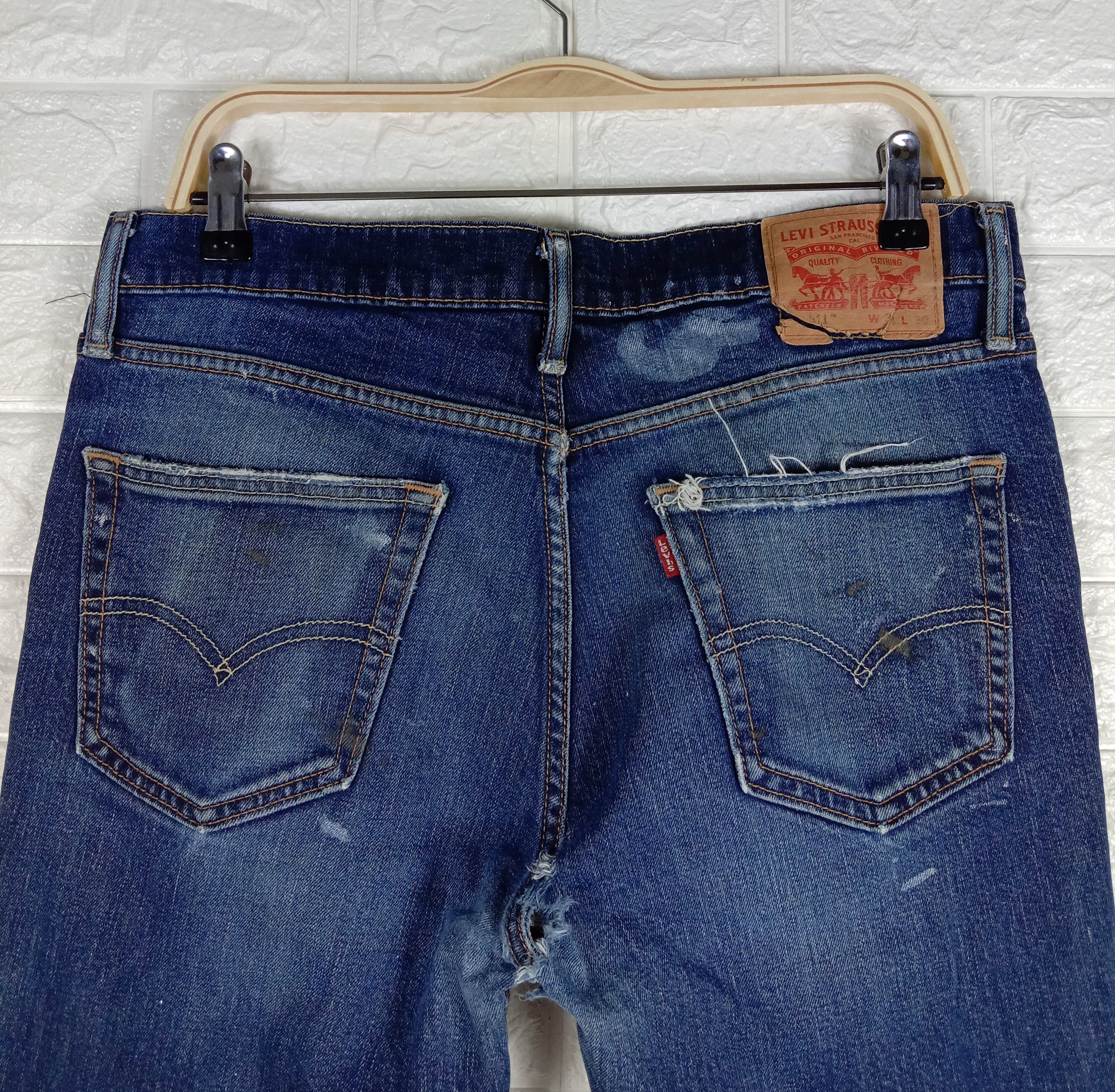 Levi's Vintage Levi's 511 Jeans Slim Cut Paint Splatter Denim Size US 34 / EU 50 - 6 Thumbnail