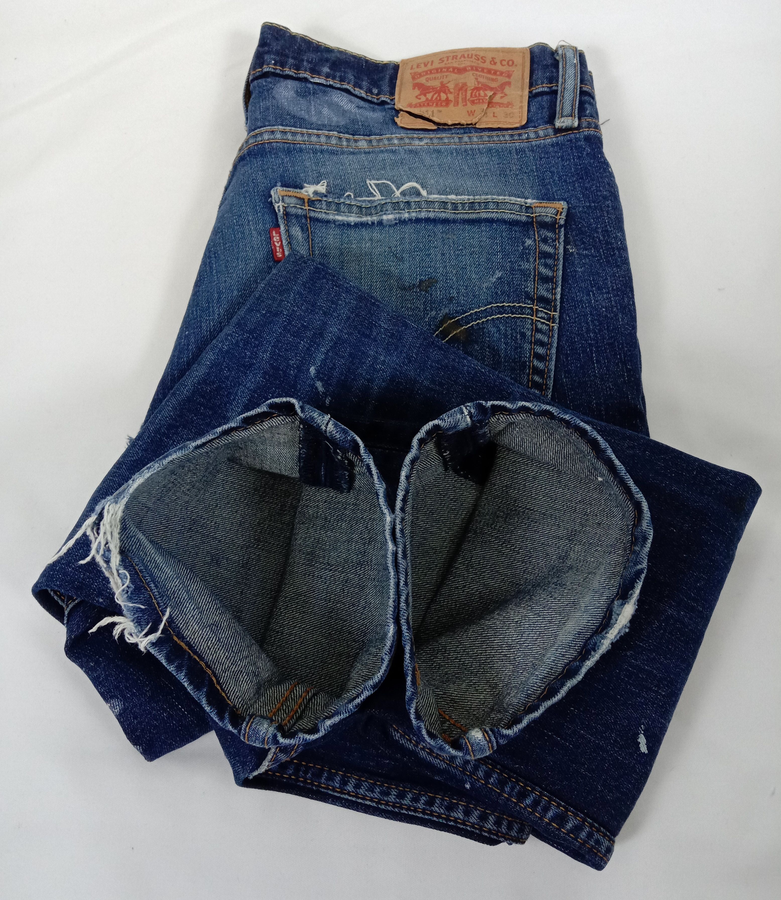 Levi's Vintage Levi's 511 Jeans Slim Cut Paint Splatter Denim Size US 34 / EU 50 - 20 Thumbnail