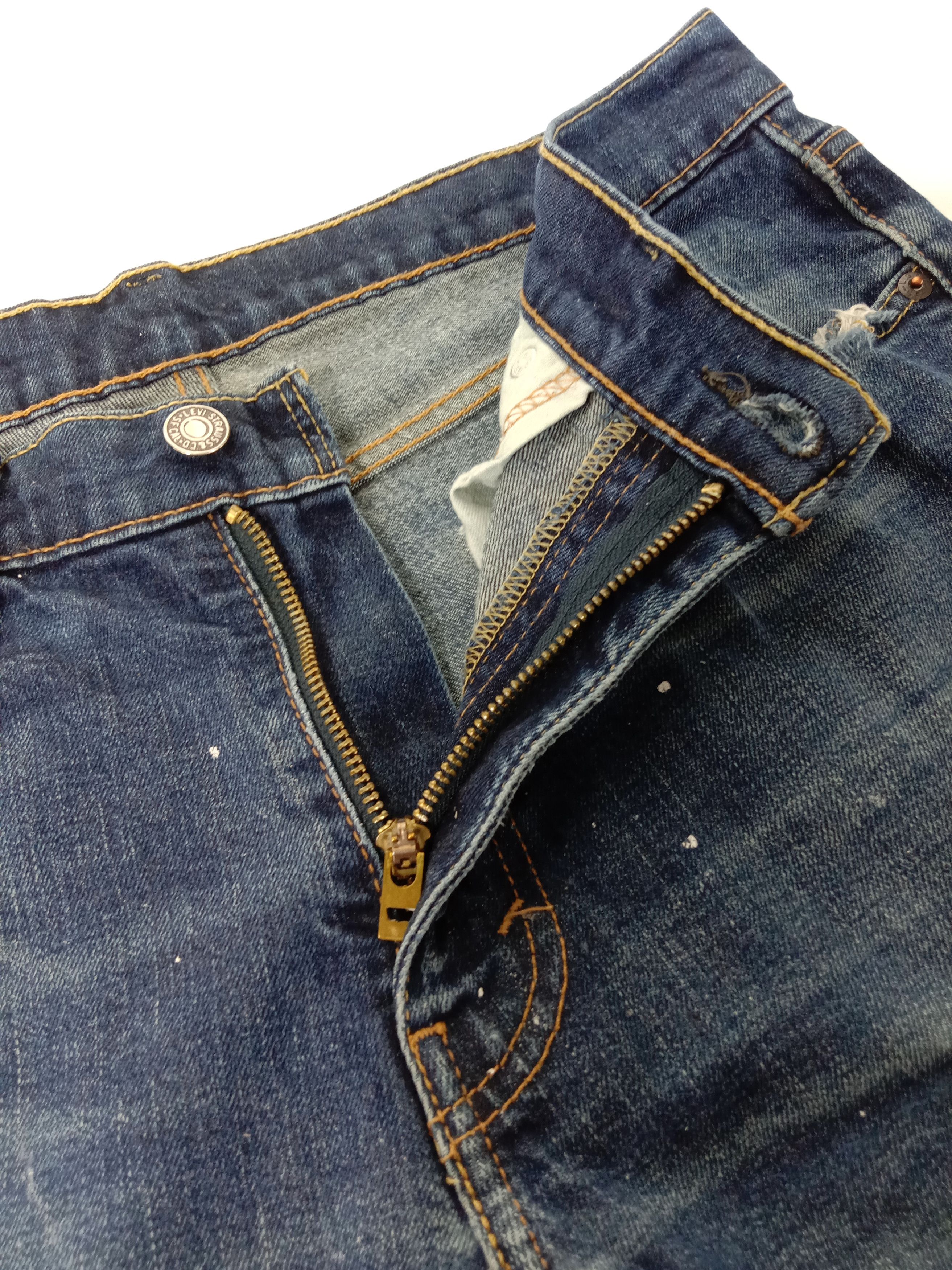 Levi's Vintage Levi's 511 Jeans Slim Cut Paint Splatter Denim Size US 34 / EU 50 - 12 Thumbnail