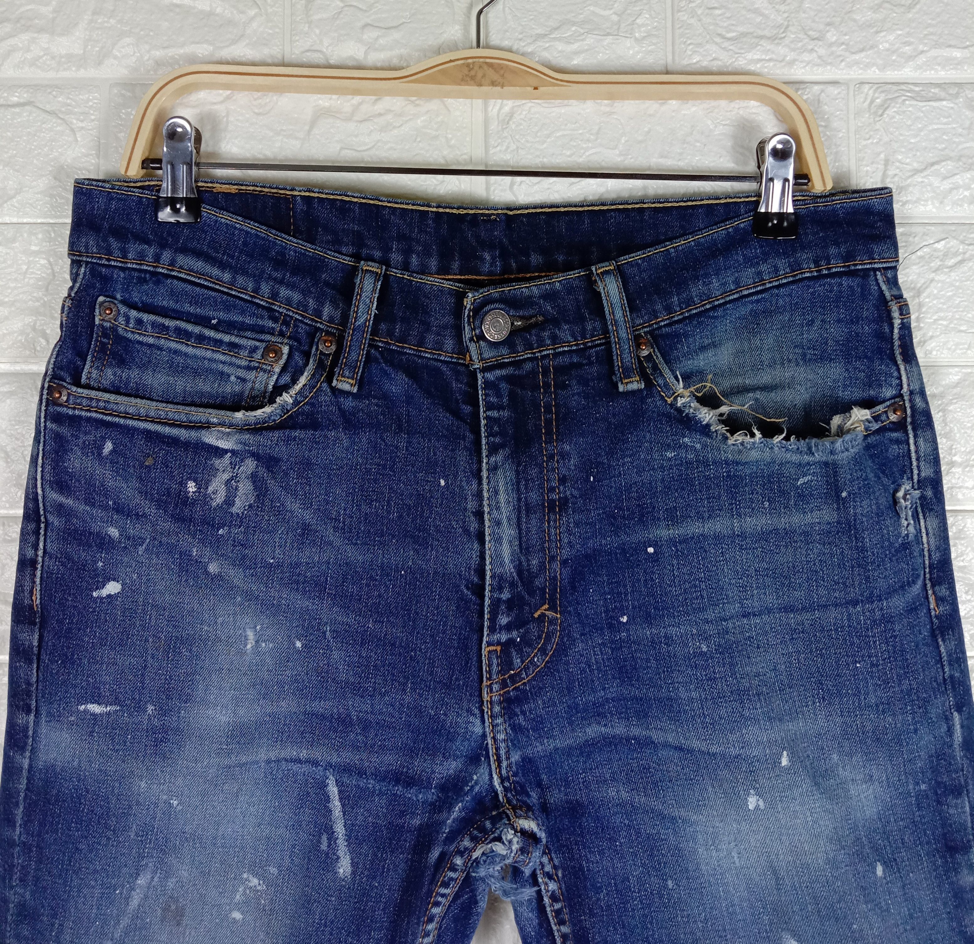 Levi's Vintage Levi's 511 Jeans Slim Cut Paint Splatter Denim Size US 34 / EU 50 - 2 Thumbnail