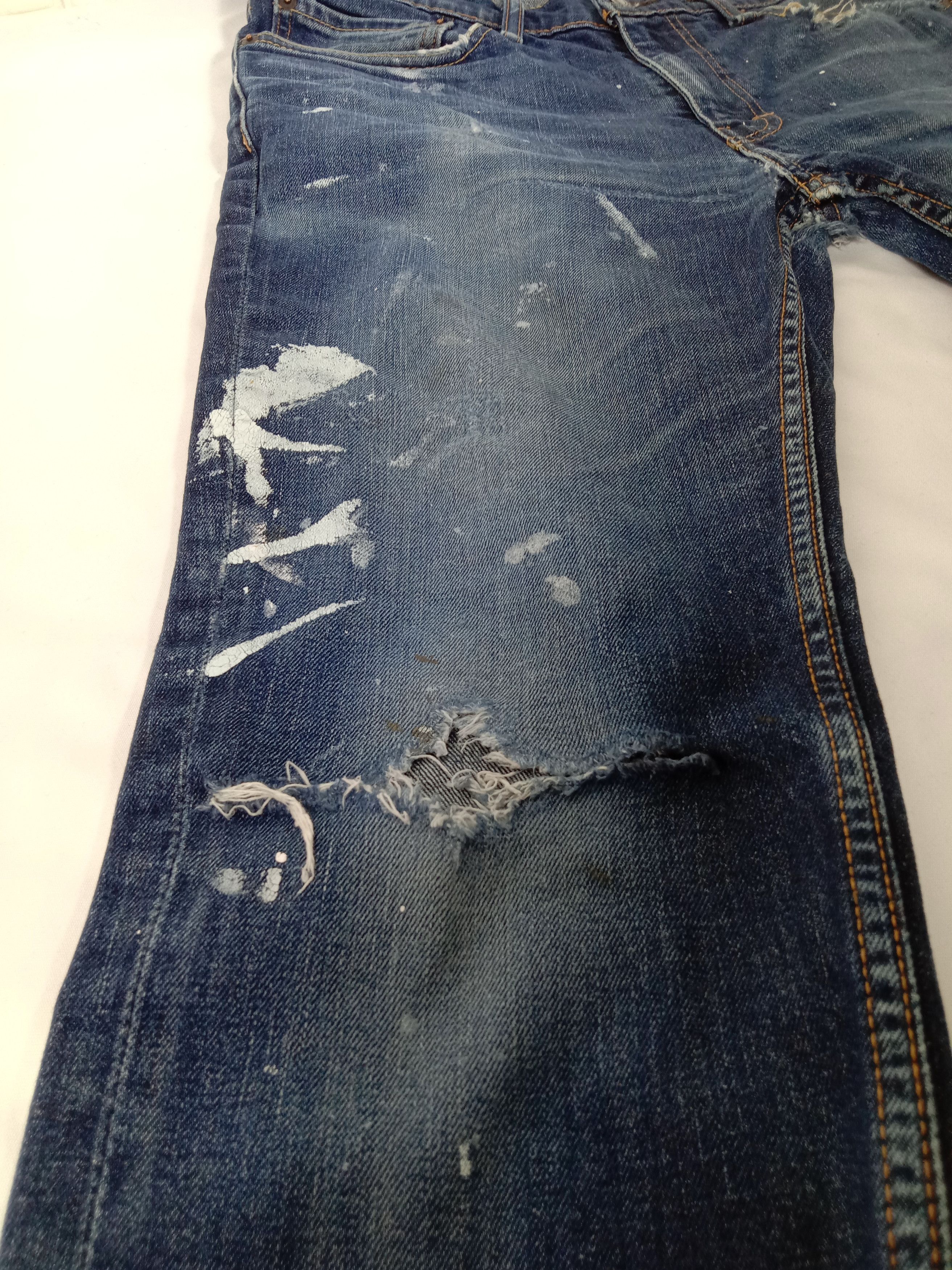 Levi's Vintage Levi's 511 Jeans Slim Cut Paint Splatter Denim Size US 34 / EU 50 - 9 Thumbnail