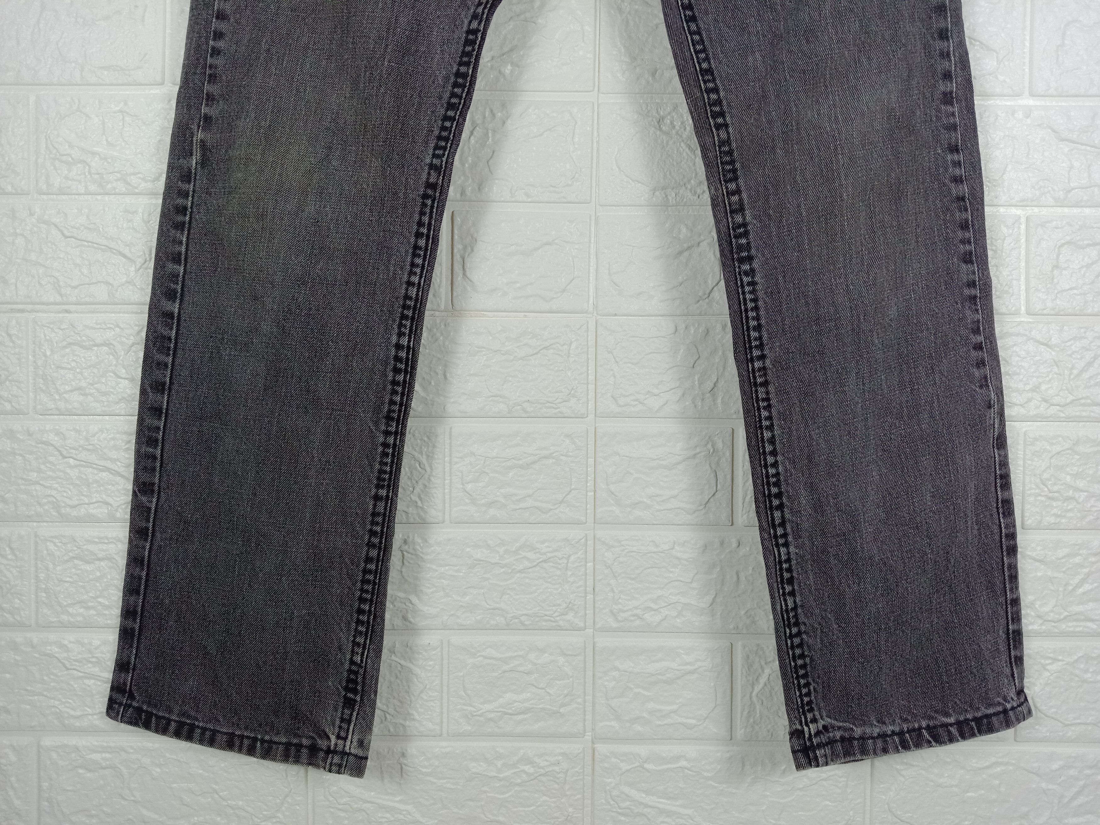 Levi's Vintage Levi's 513 Jeans Faded Black Slim Straight Denim Size 29" - 4 Thumbnail