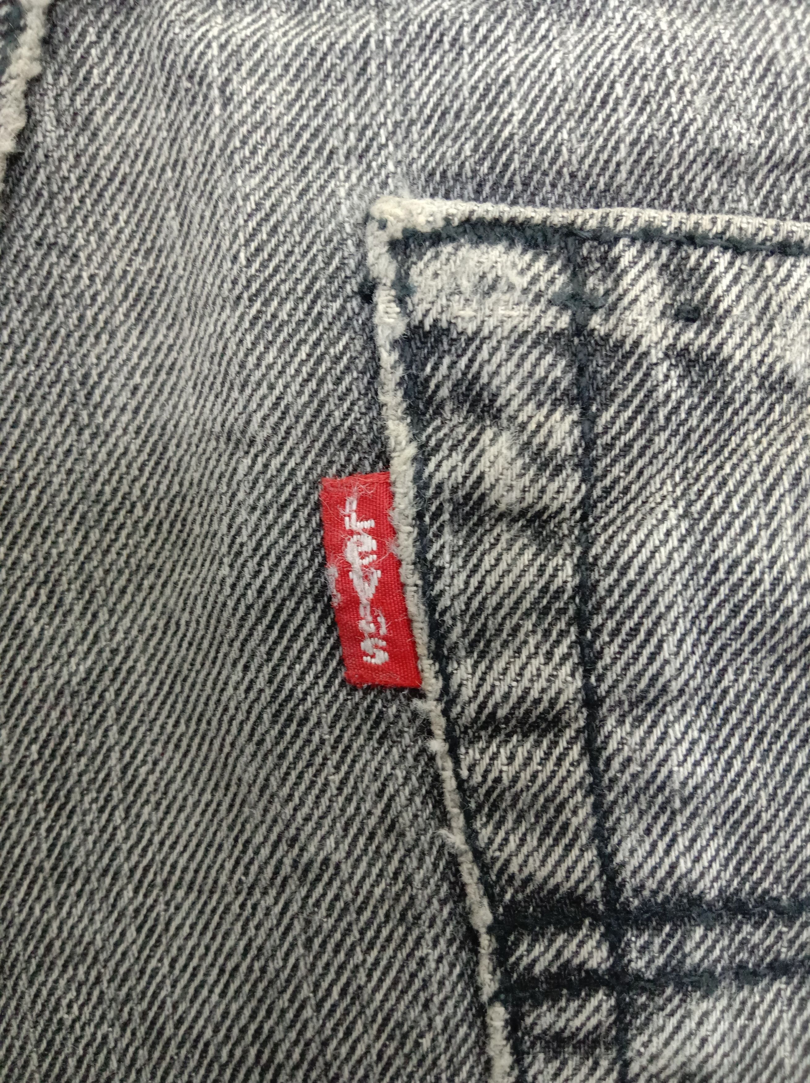 Levi's Vintage Levi's 513 Jeans Faded Black Slim Straight Denim Size 29" - 12 Thumbnail