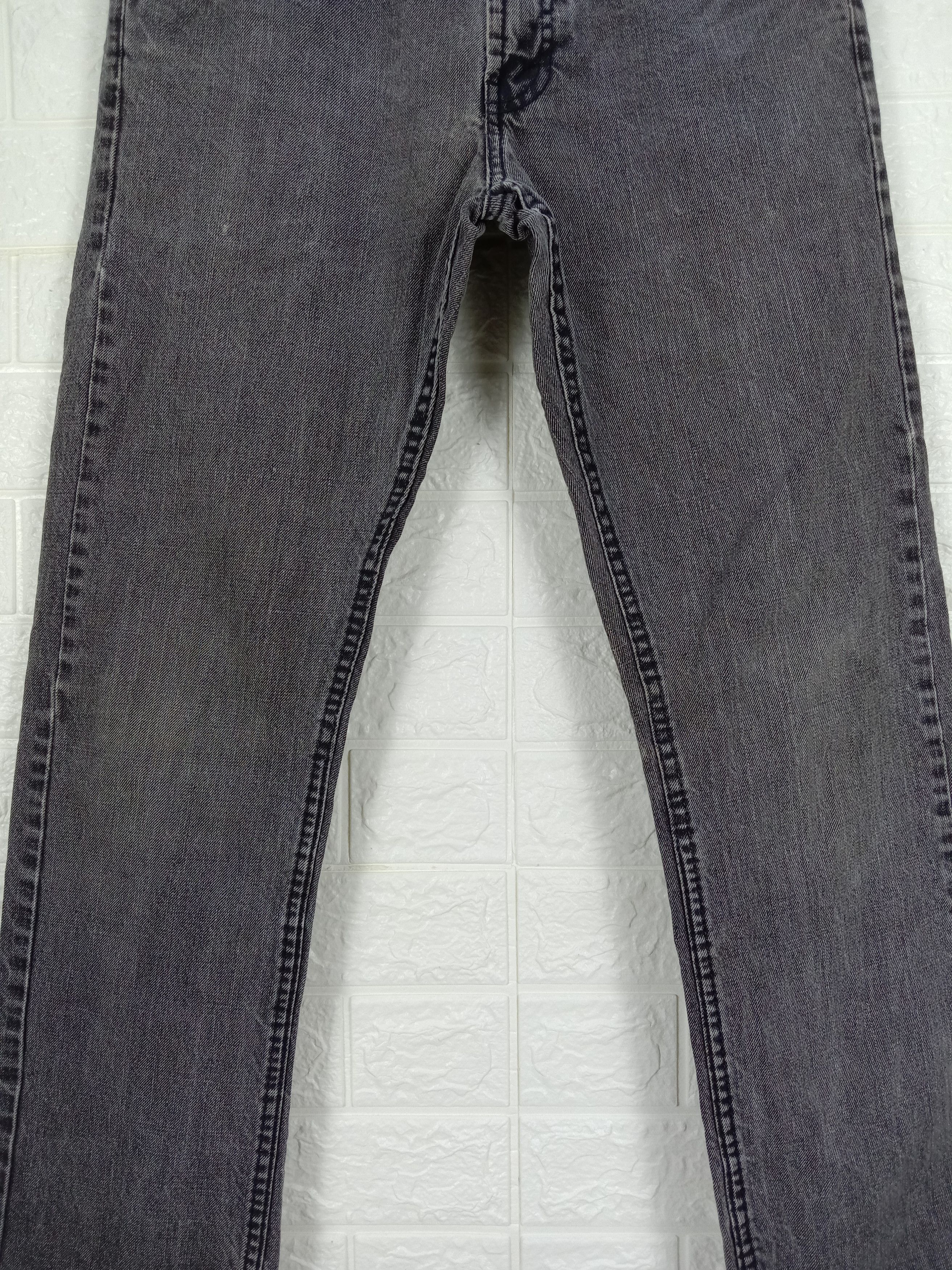 Levi's Vintage Levi's 513 Jeans Faded Black Slim Straight Denim Size 29" - 3 Thumbnail