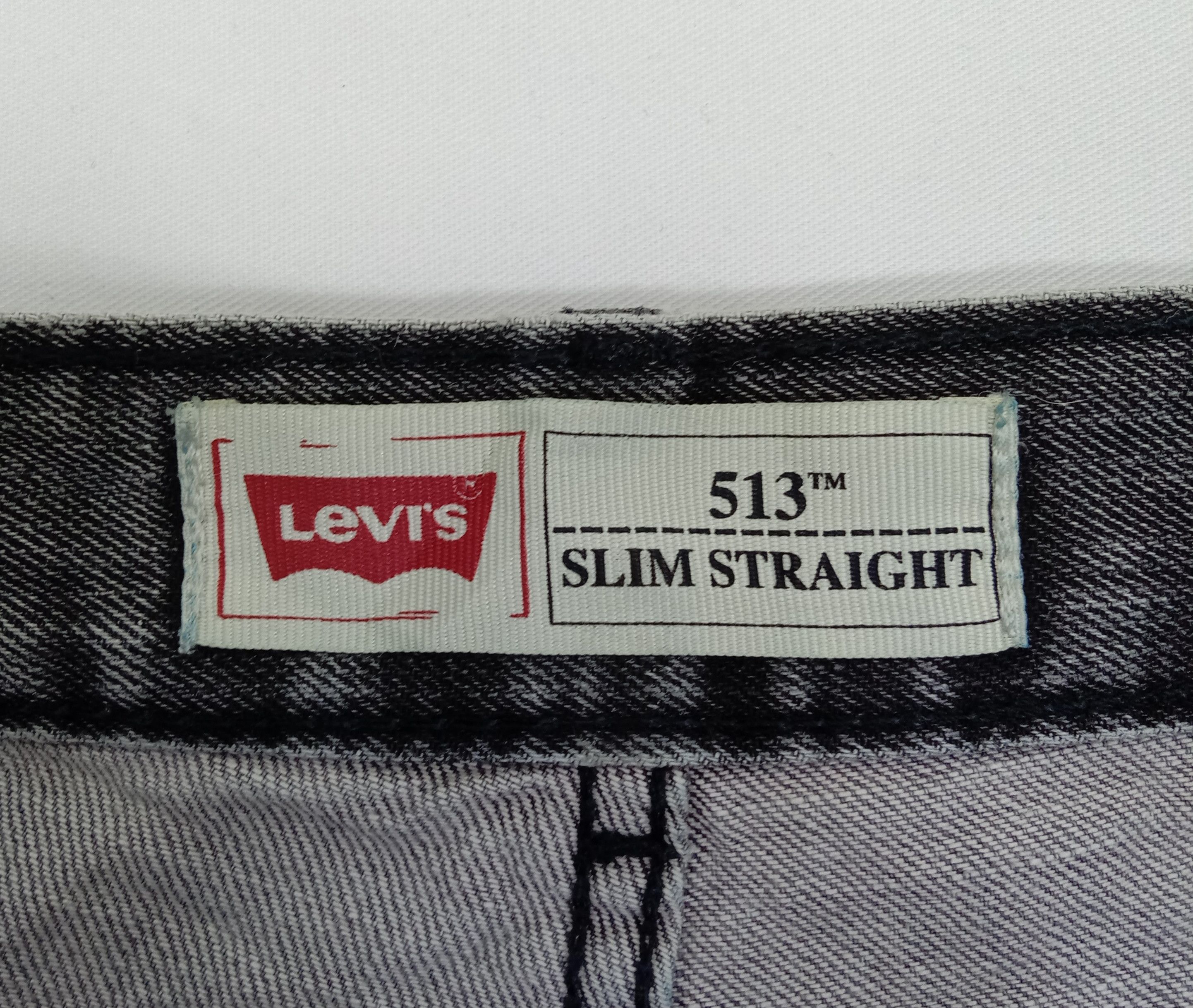 Levi's Vintage Levi's 513 Jeans Faded Black Slim Straight Denim Size 29" - 14 Thumbnail