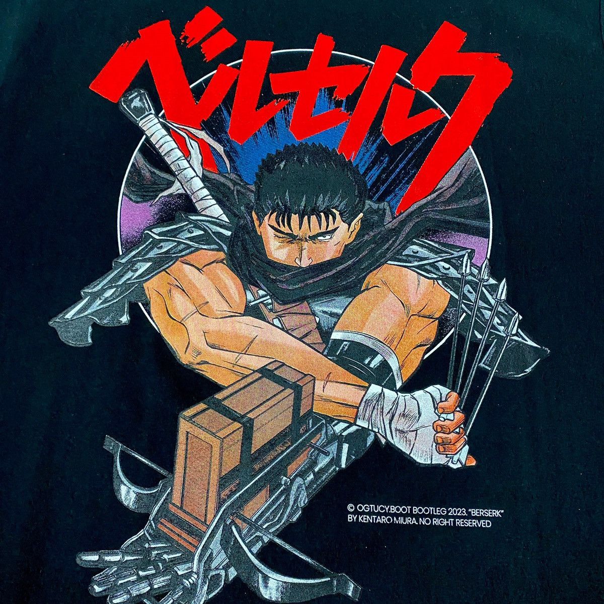 Anime × Japanese Brand × Vintage Berserk Guts Repeater Crossbow Anime Bootleg Shirt Size US XL / EU 56 / 4 - 3 Thumbnail