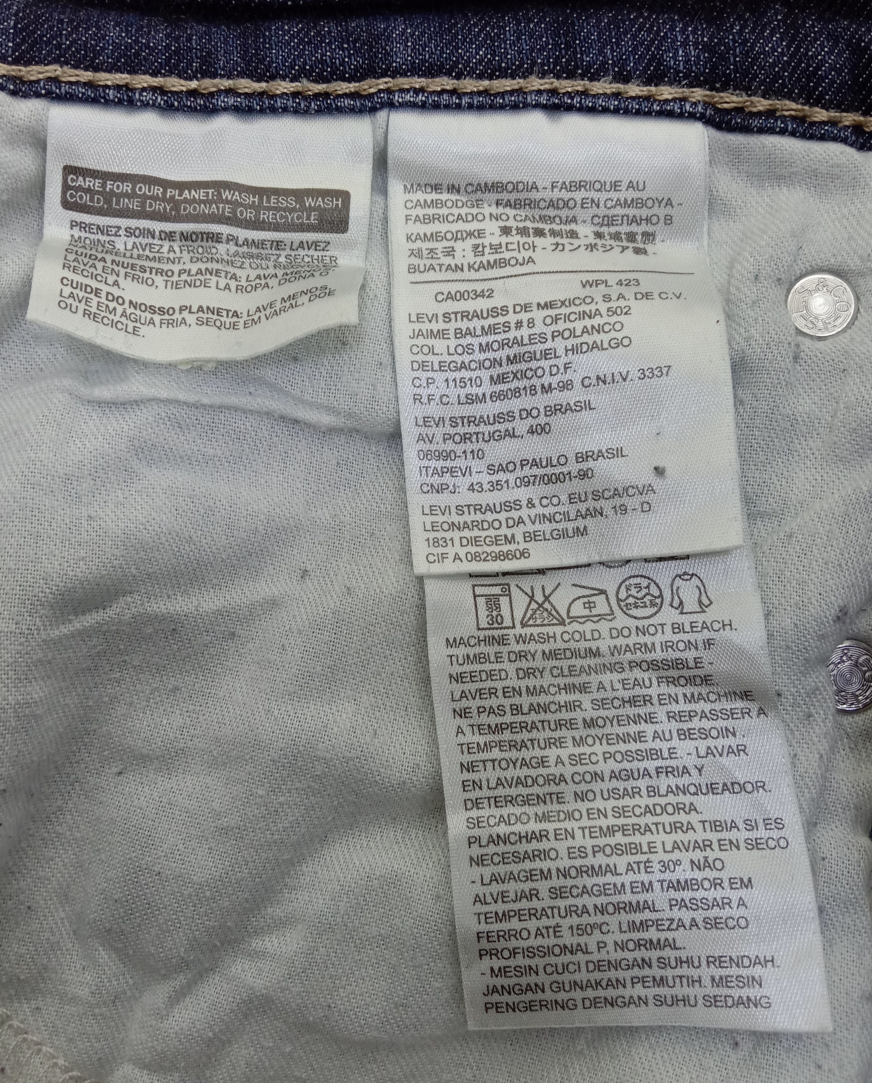 Levi's Vintage Levi's 511 Skinny Jeans Earth Tone Distressed Denim Size US 31 - 14 Thumbnail