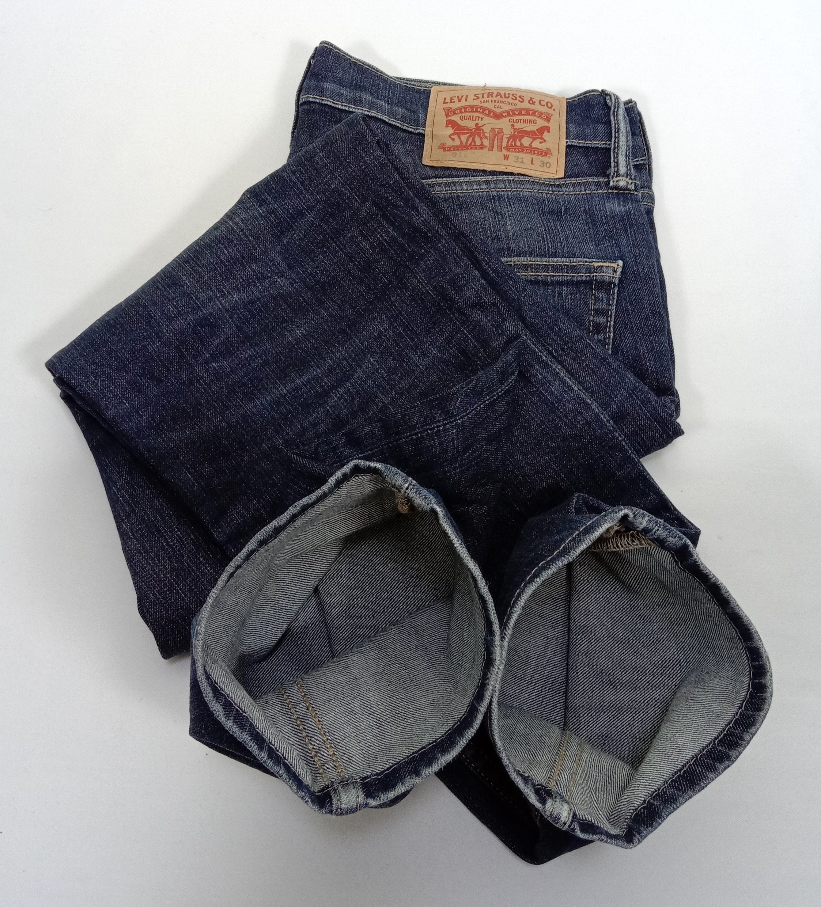 Levi's Vintage Levi's 511 Skinny Jeans Earth Tone Distressed Denim Size US 31 - 17 Thumbnail