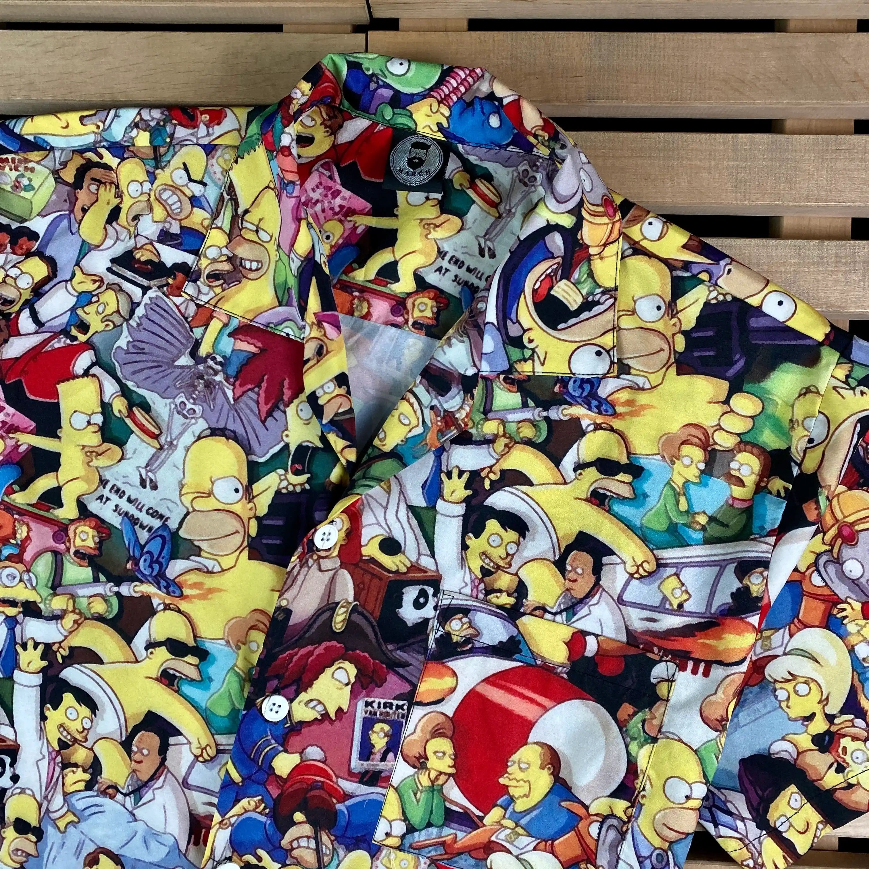 The Simpsons × Vintage Mens Vintage Shirt Short Sleeve Simsons Monogram Size L Size US L / EU 52-54 / 3 - 2 Thumbnail