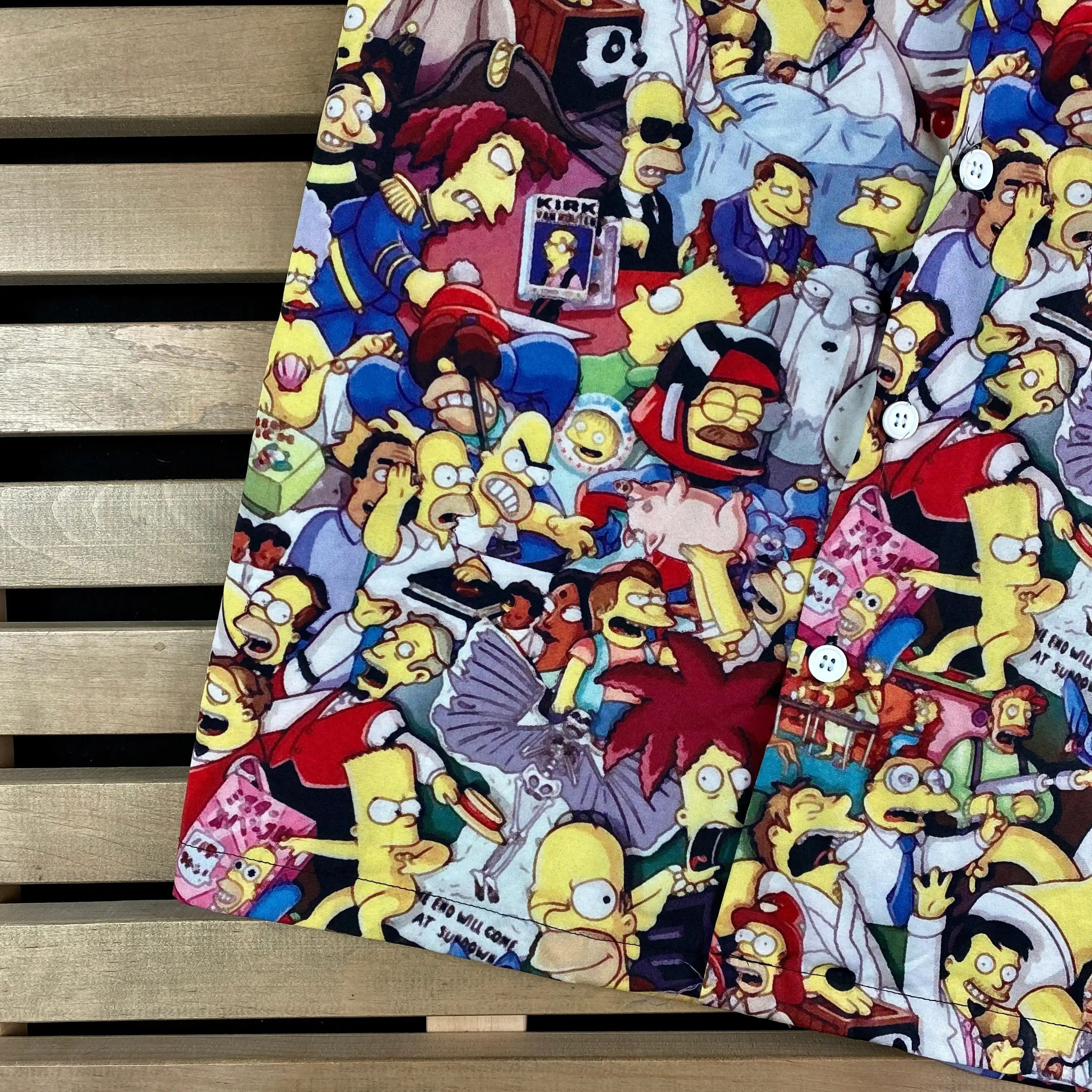 The Simpsons × Vintage Mens Vintage Shirt Short Sleeve Simsons Monogram Size L Size US L / EU 52-54 / 3 - 3 Thumbnail
