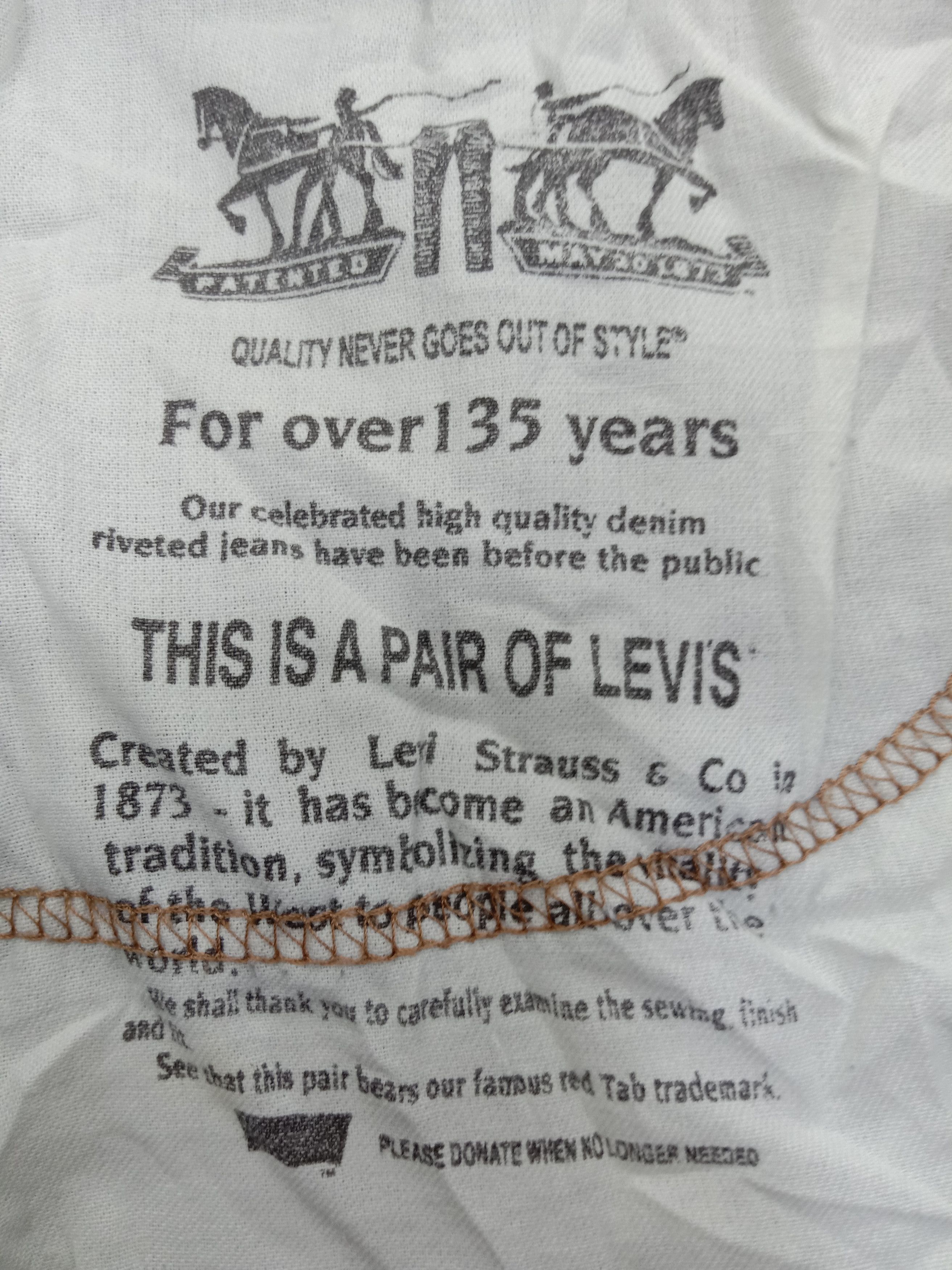 Levi's Vintage Levi's 504 Bleach Jeans Size US 42 / EU 58 - 11 Thumbnail