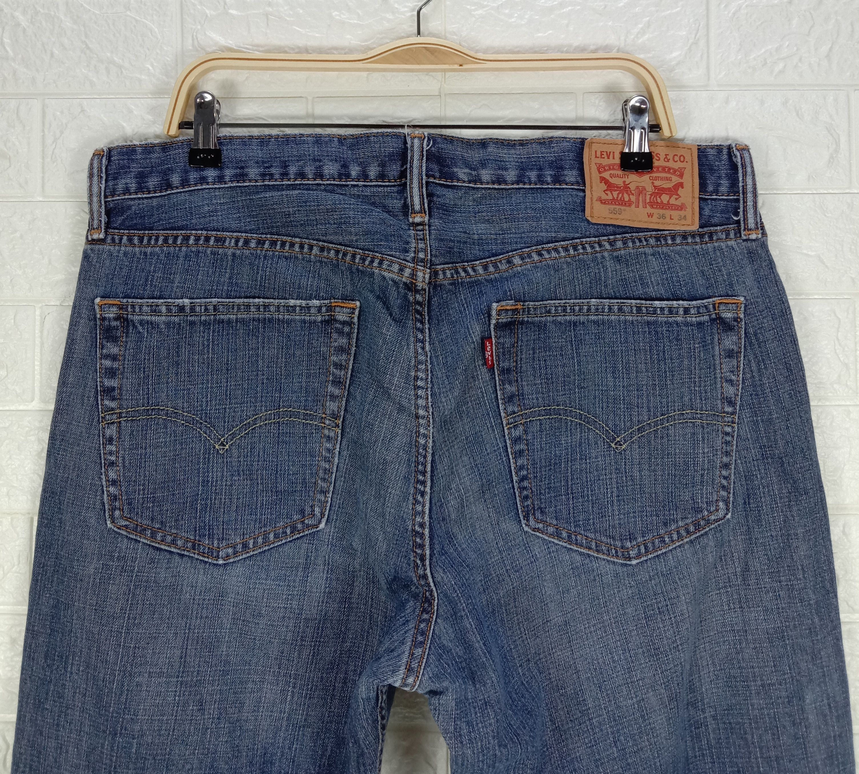 Levi's Vintage Levi's 559 Jeans Relaxed Straight Distressed Denim Size US 36 / EU 52 - 6 Thumbnail