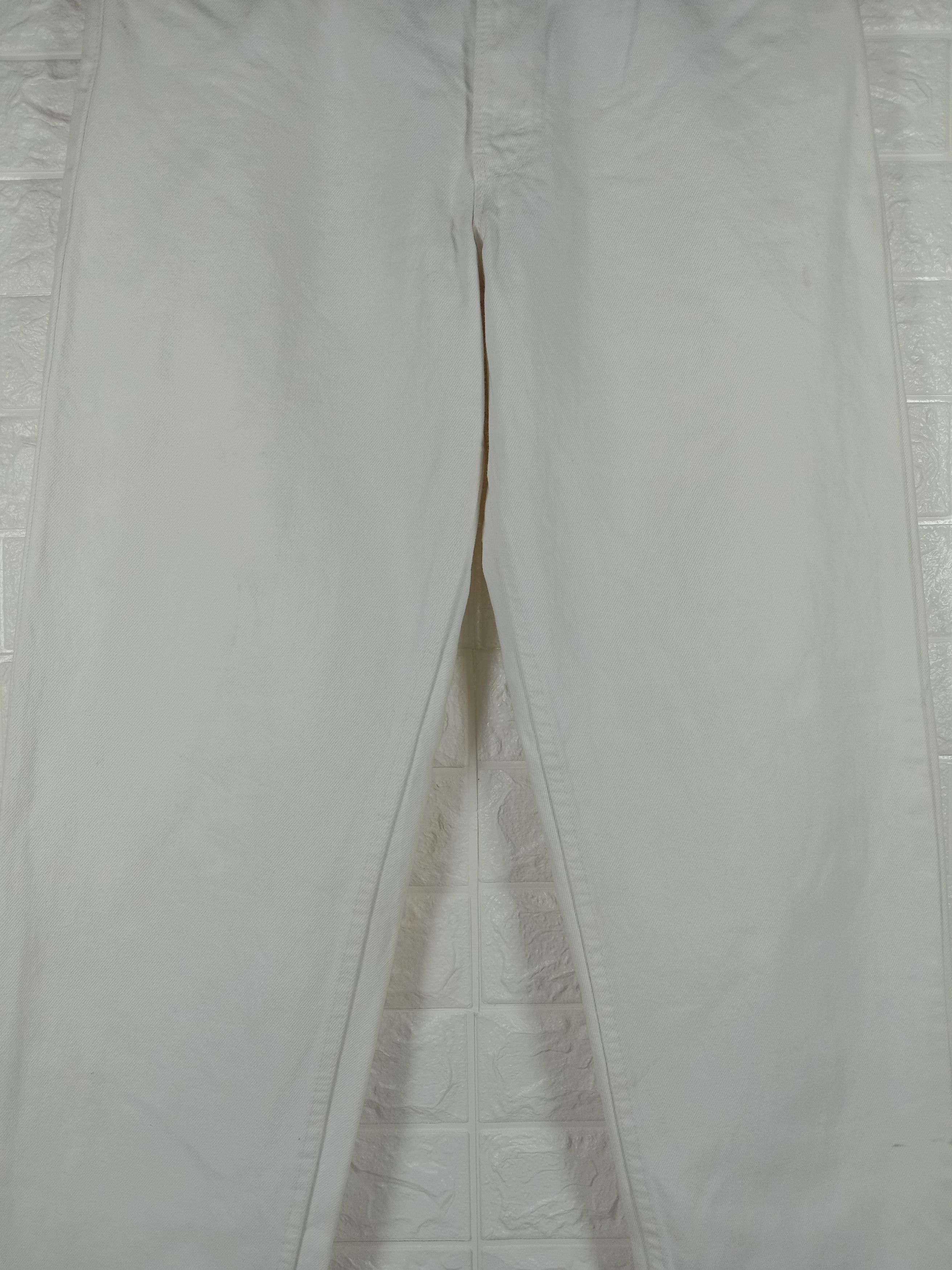 Levi's Vintage Levi's 550 Jeans Relaxed Fit White Denim Size US 33 - 3 Thumbnail