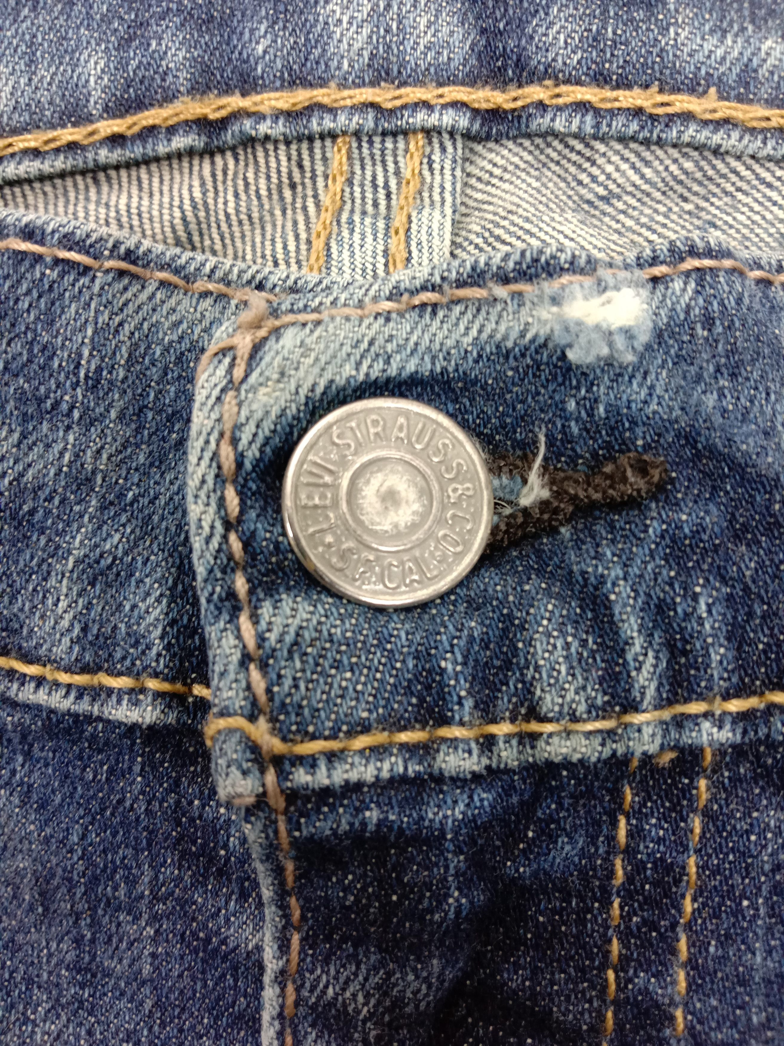 Levi's Vintage Levi’s 513 Jeans Blue Wash Distressed Denim Size US 32 / EU 48 - 11 Thumbnail