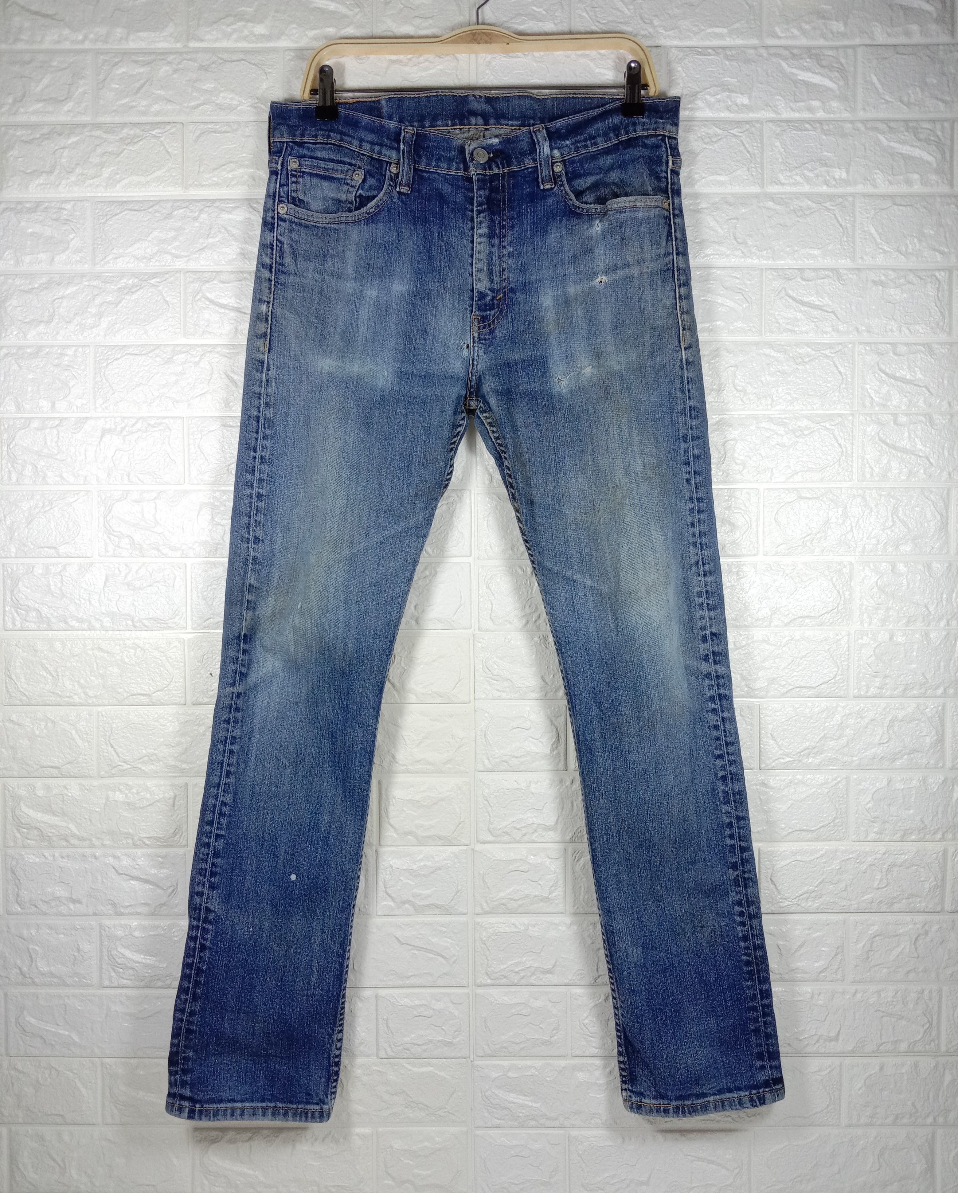 Levi's Vintage Levi’s 513 Jeans Blue Wash Distressed Denim Size US 32 / EU 48 - 1 Thumbnail