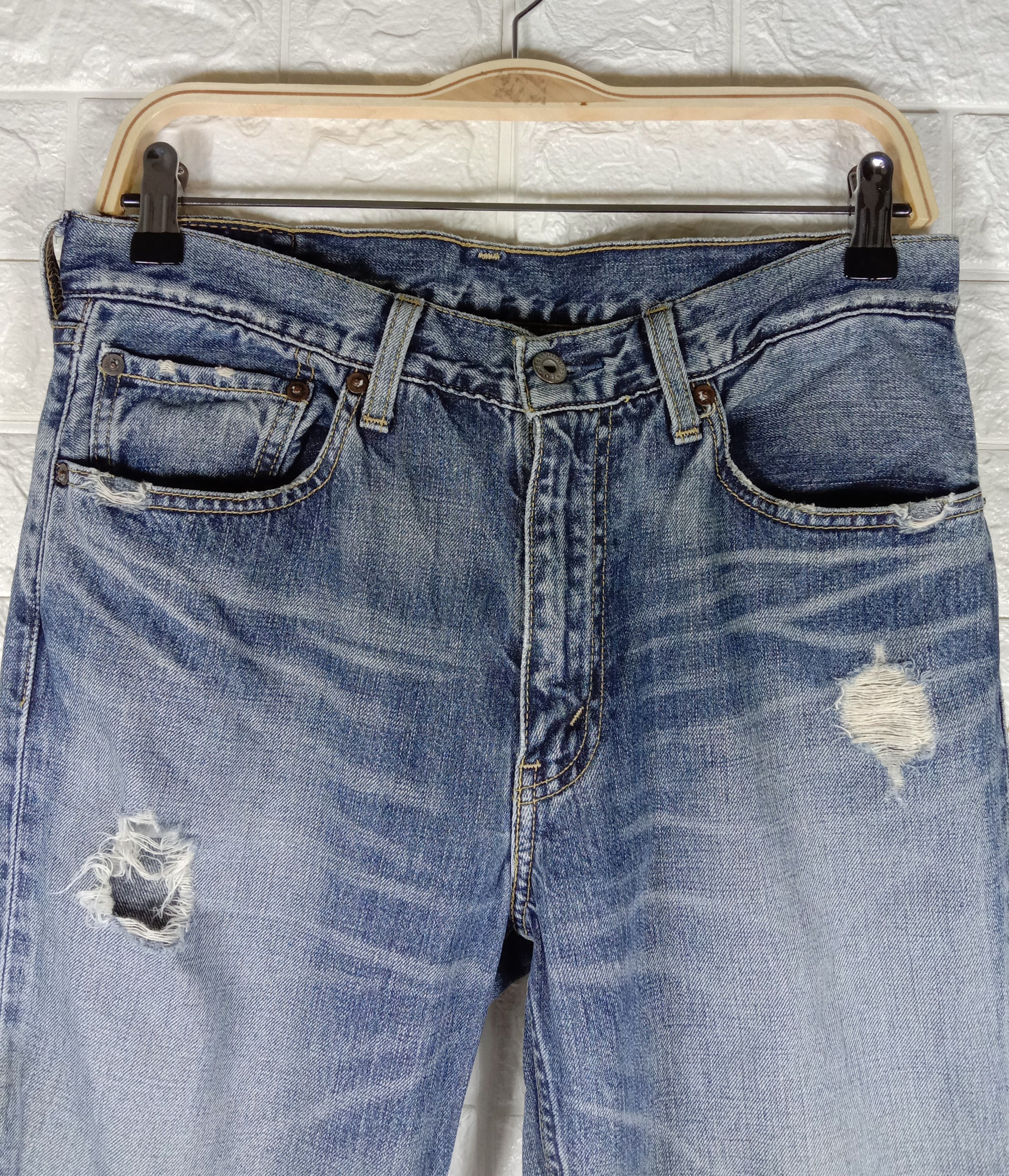 Levi's Vintage Levi’s 507 Jeans Earth Tone Distressed Denim Size US 32 / EU 48 - 2 Thumbnail
