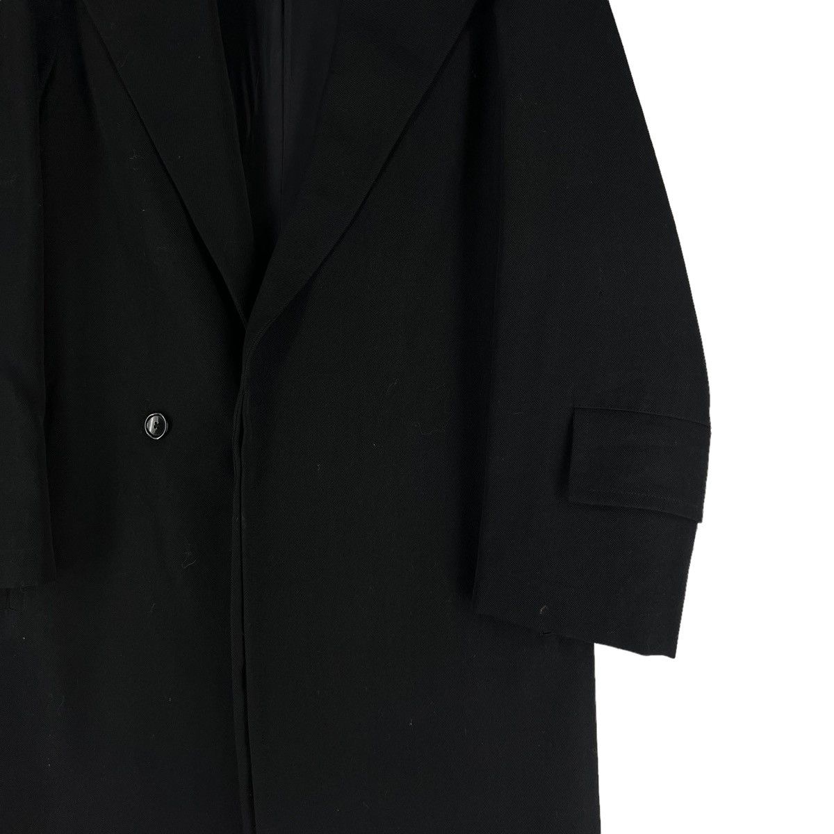 Yohji Yamamoto 🔥RUNWAY WOOL LONG JACKET DOUBLE BREAST Y’S YOHJI YAMAMOTO Size US M / EU 48-50 / 2 - 3 Thumbnail