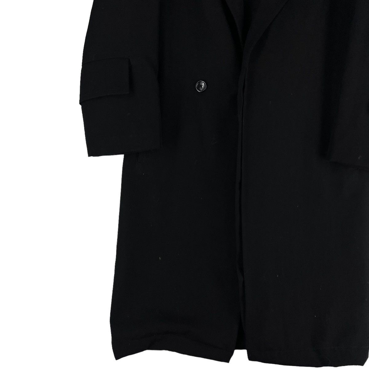 Yohji Yamamoto 🔥RUNWAY WOOL LONG JACKET DOUBLE BREAST Y’S YOHJI YAMAMOTO Size US M / EU 48-50 / 2 - 7 Thumbnail