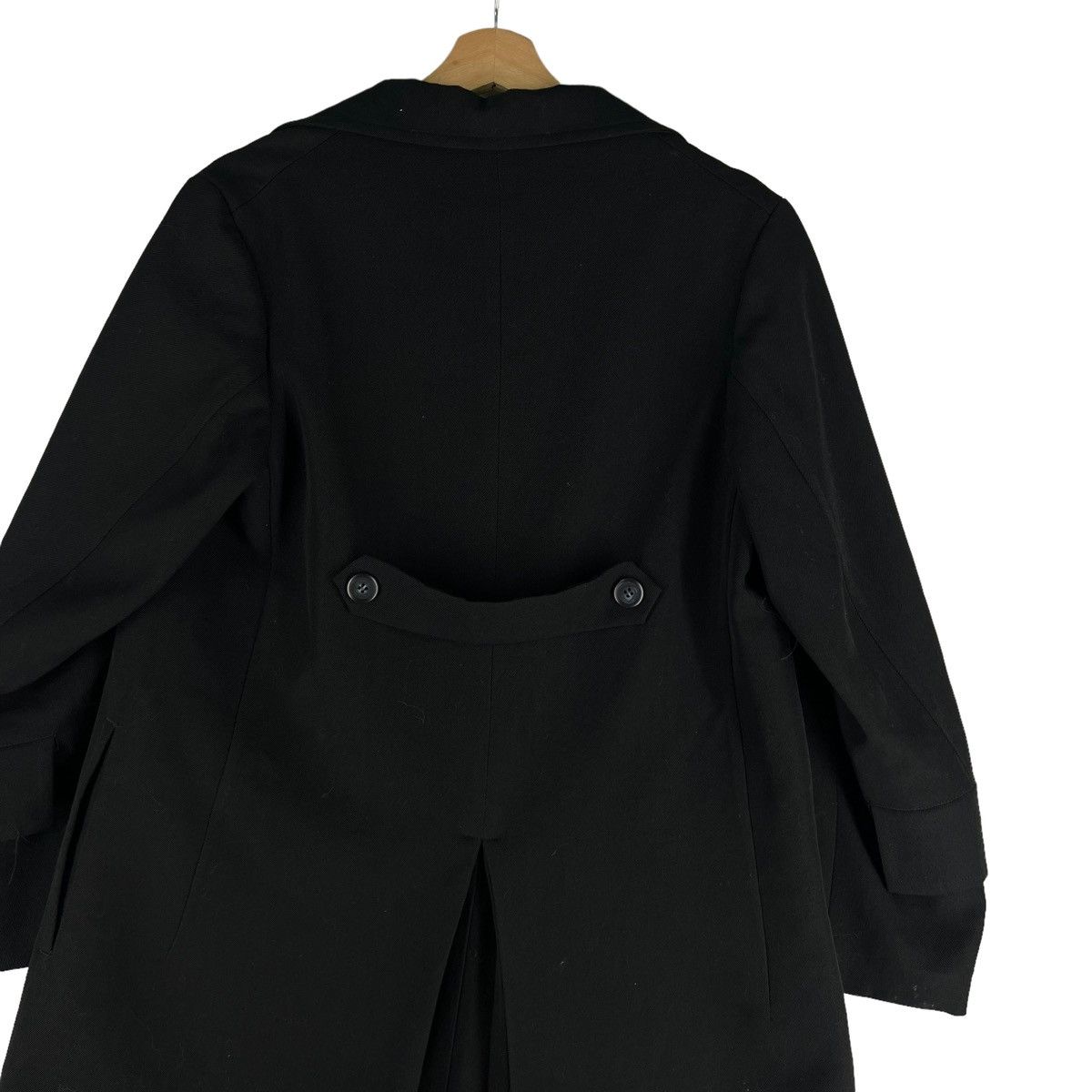 Yohji Yamamoto 🔥RUNWAY WOOL LONG JACKET DOUBLE BREAST Y’S YOHJI YAMAMOTO Size US M / EU 48-50 / 2 - 14 Thumbnail