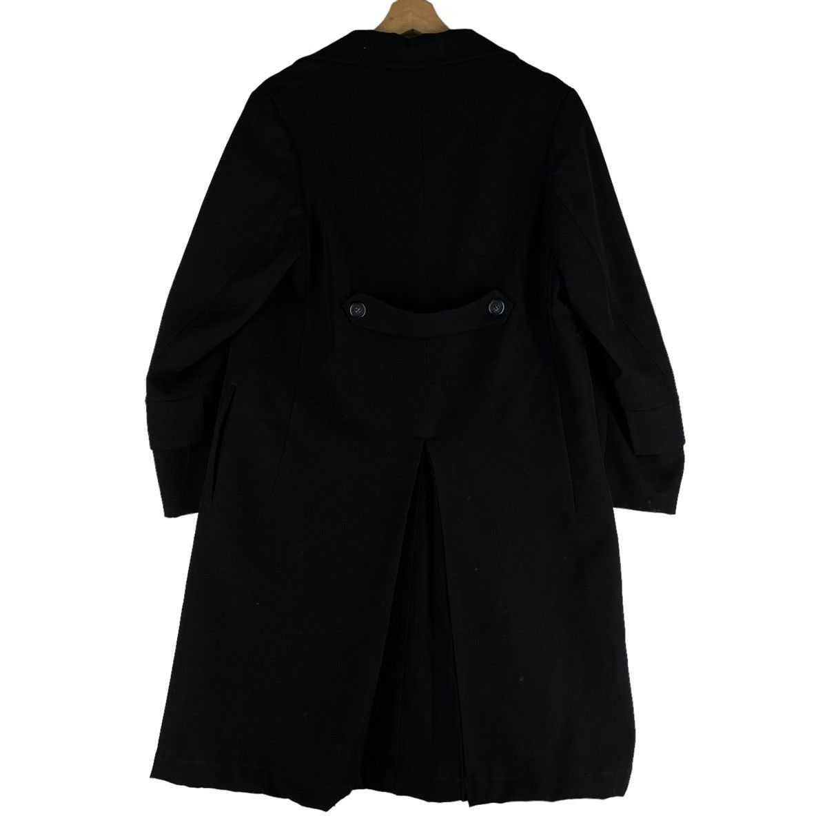 Yohji Yamamoto 🔥RUNWAY WOOL LONG JACKET DOUBLE BREAST Y’S YOHJI YAMAMOTO Size US M / EU 48-50 / 2 - 12 Thumbnail
