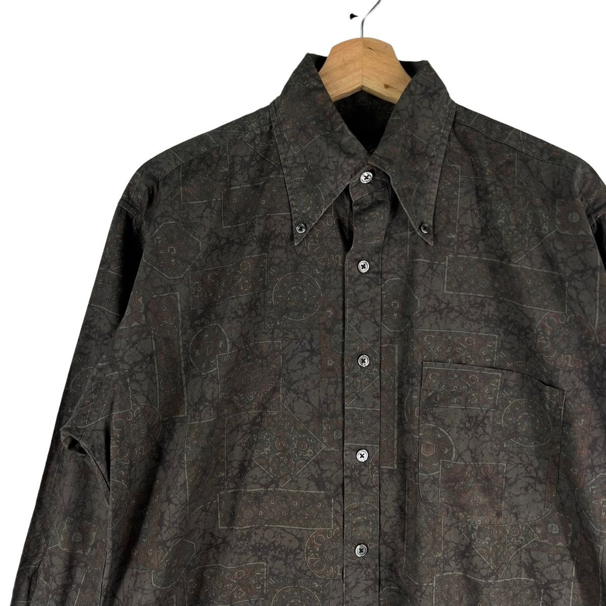 Needles VINTAGE HOGGS NEPENTHES NEEDLES SHIRT BATIK DESIGN OVERPRINT Size US M / EU 48-50 / 2 - 4 Thumbnail