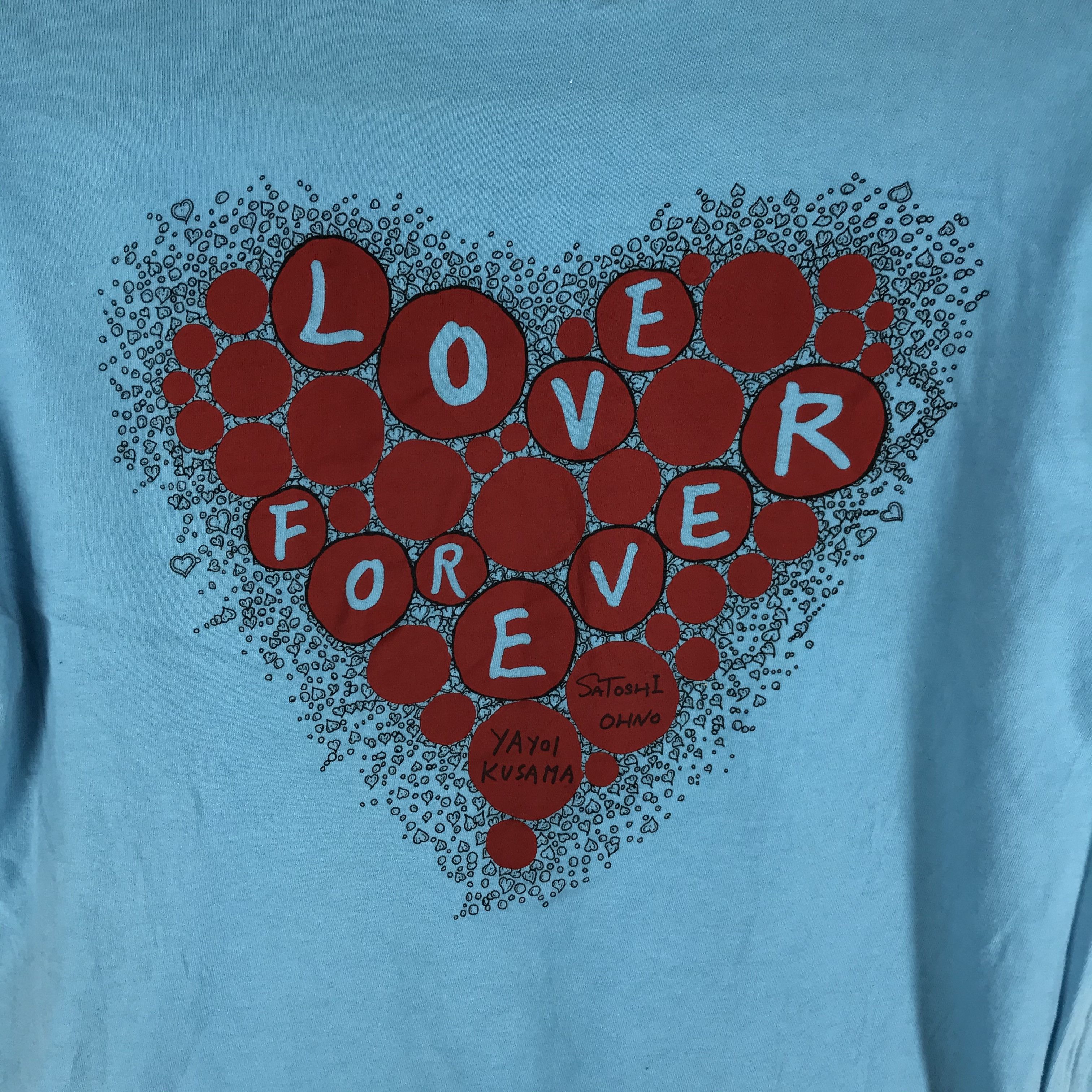 Yayoi Kusama 24 HOUR TELEVISION Crew Neck T Shirt #2351-81 Size US S / EU 44-46 / 1 - 8 Thumbnail