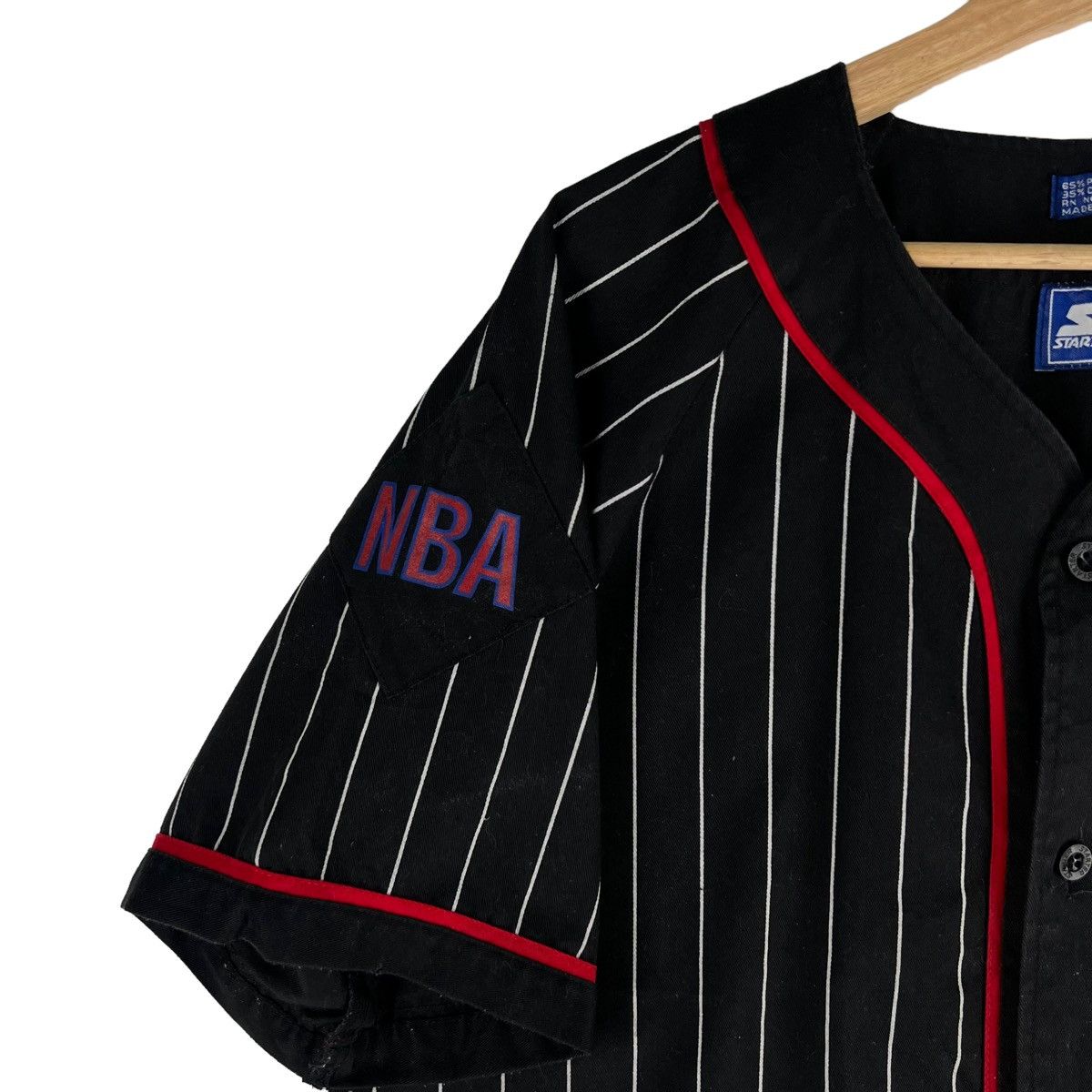 NBA VINTAGE CHICAGO BULLS STARTER BIG LOGO PINSTRIPED Size US L / EU 52-54 / 3 - 9 Thumbnail