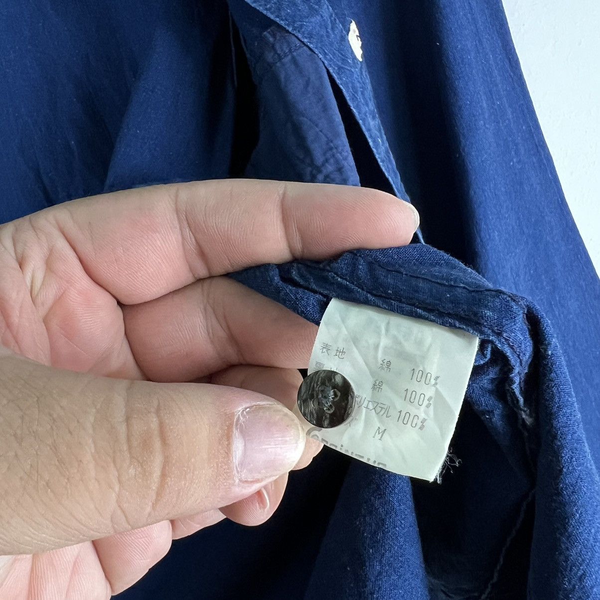 Issey Miyake RARE BLUE INDIGO ISSEY MIYAKE HAI SPORTING GEAR CHORE JACKET Size US M / EU 48-50 / 2 - 13 Thumbnail