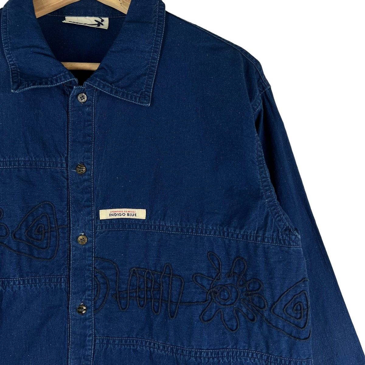 Issey Miyake RARE BLUE INDIGO ISSEY MIYAKE HAI SPORTING GEAR CHORE JACKET Size US M / EU 48-50 / 2 - 6 Thumbnail