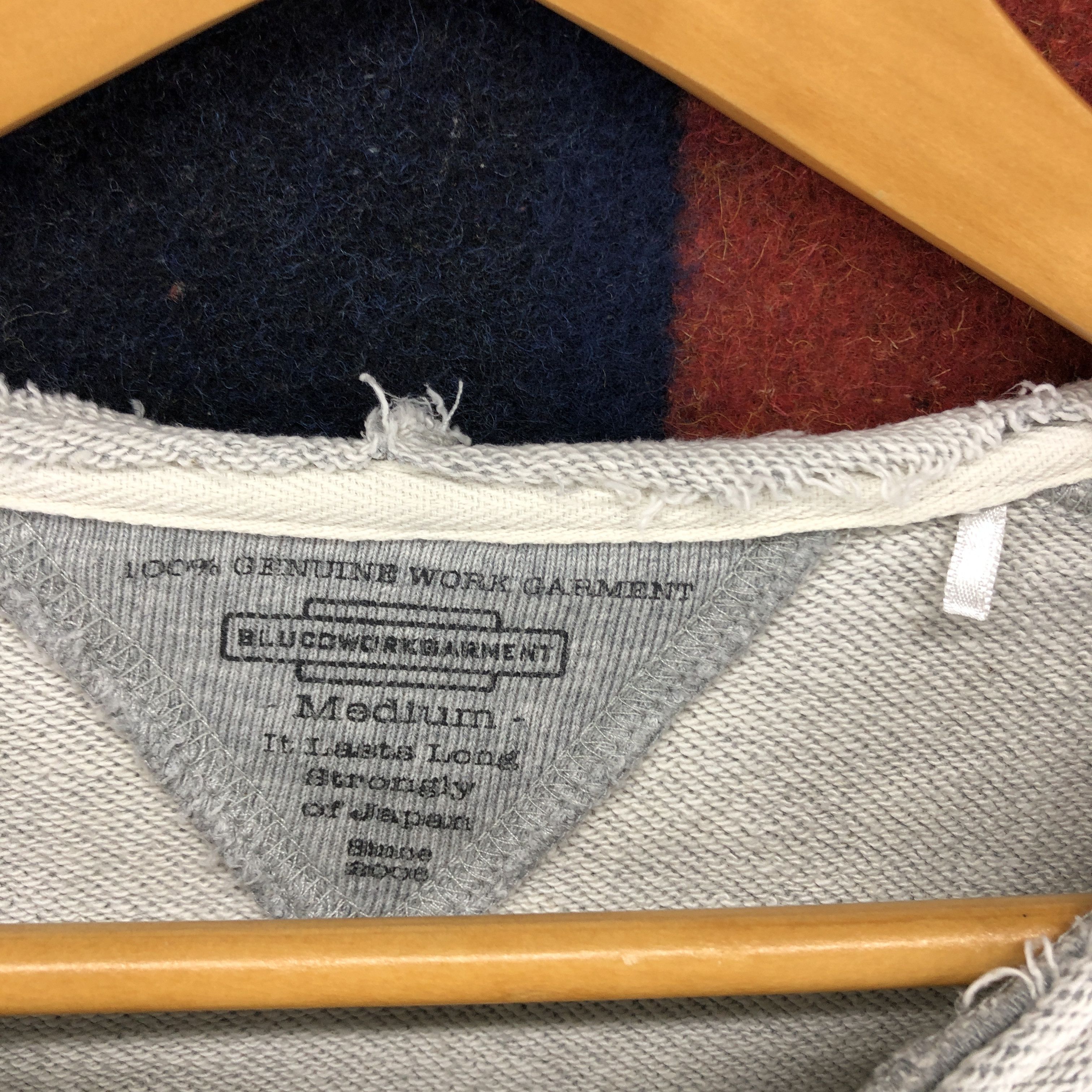 Japanese Brand BLUCO WORK GARMENT Distress Sweatshirt #0335/O Size US L / EU 52-54 / 3 - 6 Thumbnail