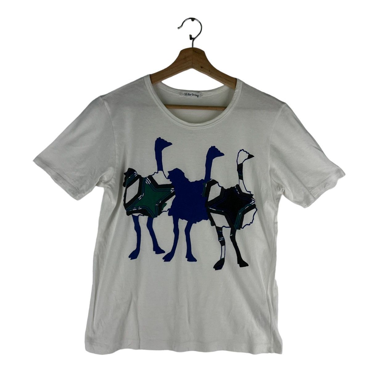 Yohji Yamamoto Y’S FOR LIVING YOHJI YAMAMOTO TEE BIG LOGO SWAN Size US M / EU 48-50 / 2 - 1 Thumbnail