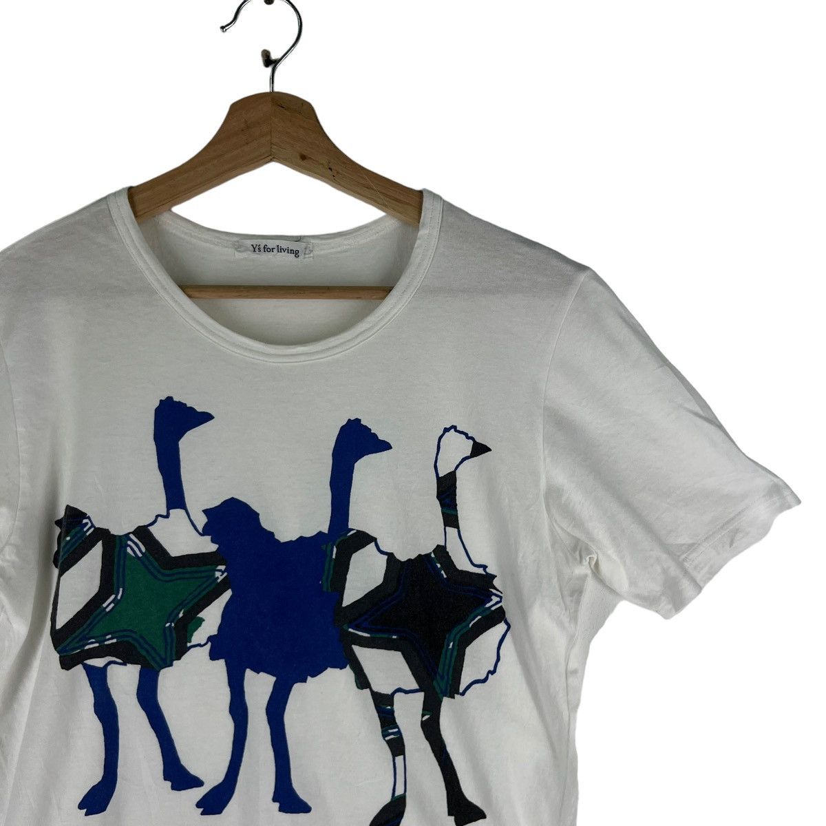 Yohji Yamamoto Y’S FOR LIVING YOHJI YAMAMOTO TEE BIG LOGO SWAN Size US M / EU 48-50 / 2 - 3 Thumbnail
