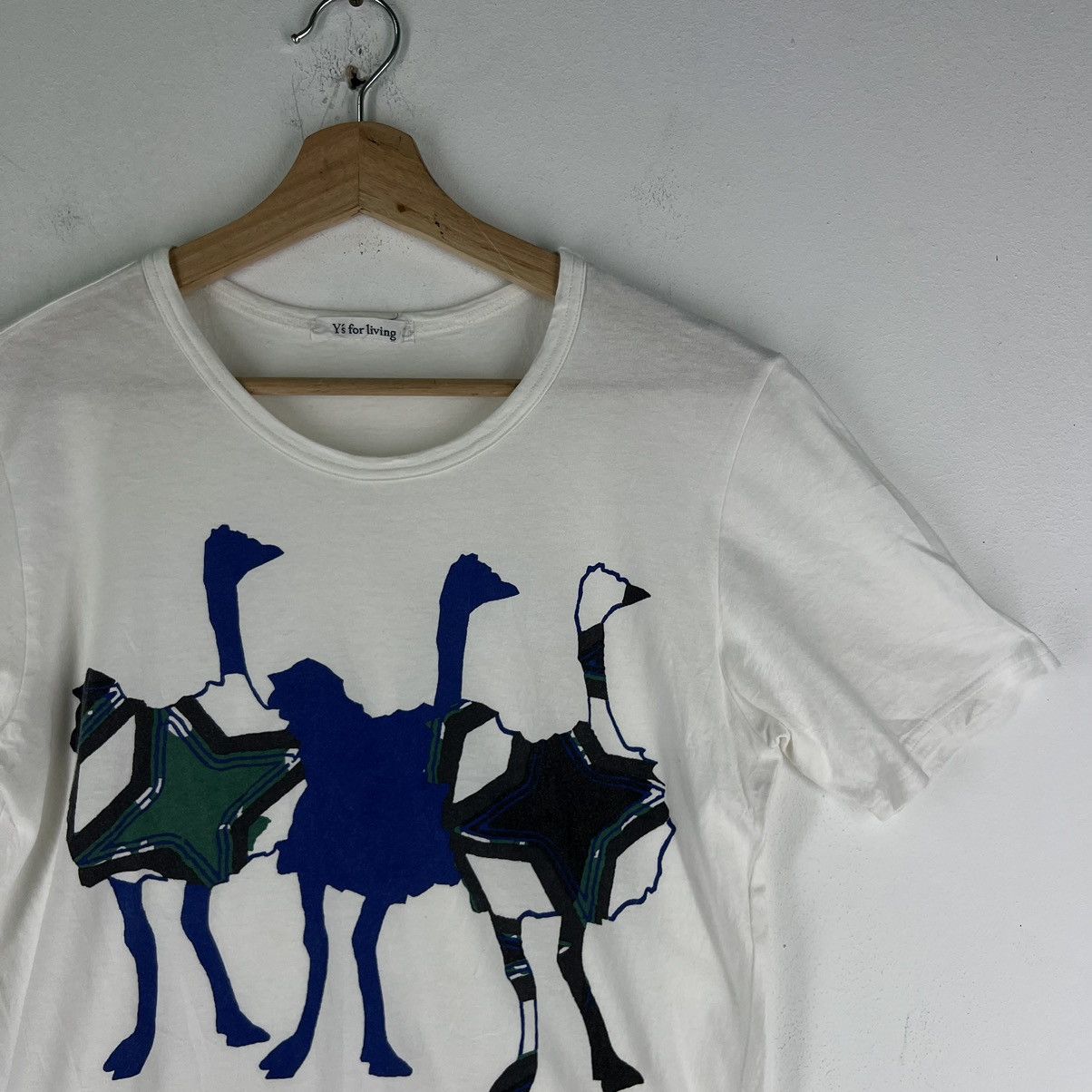Yohji Yamamoto Y’S FOR LIVING YOHJI YAMAMOTO TEE BIG LOGO SWAN Size US M / EU 48-50 / 2 - 5 Thumbnail