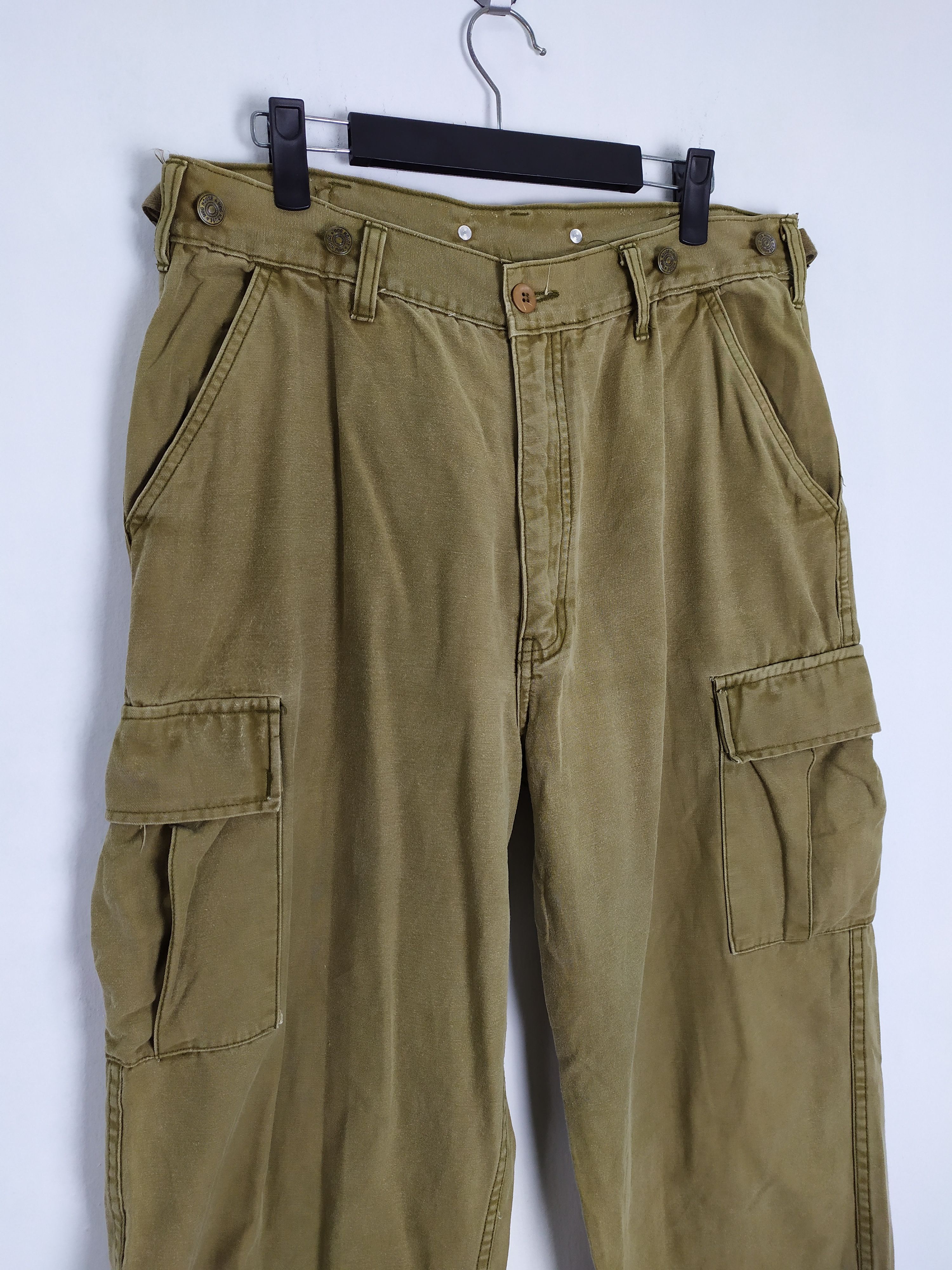 Japanese Brand VINTAGE DOG HOUSE FADED BAGGY CARGO PANTS Size US 32 / EU 48 - 7 Thumbnail