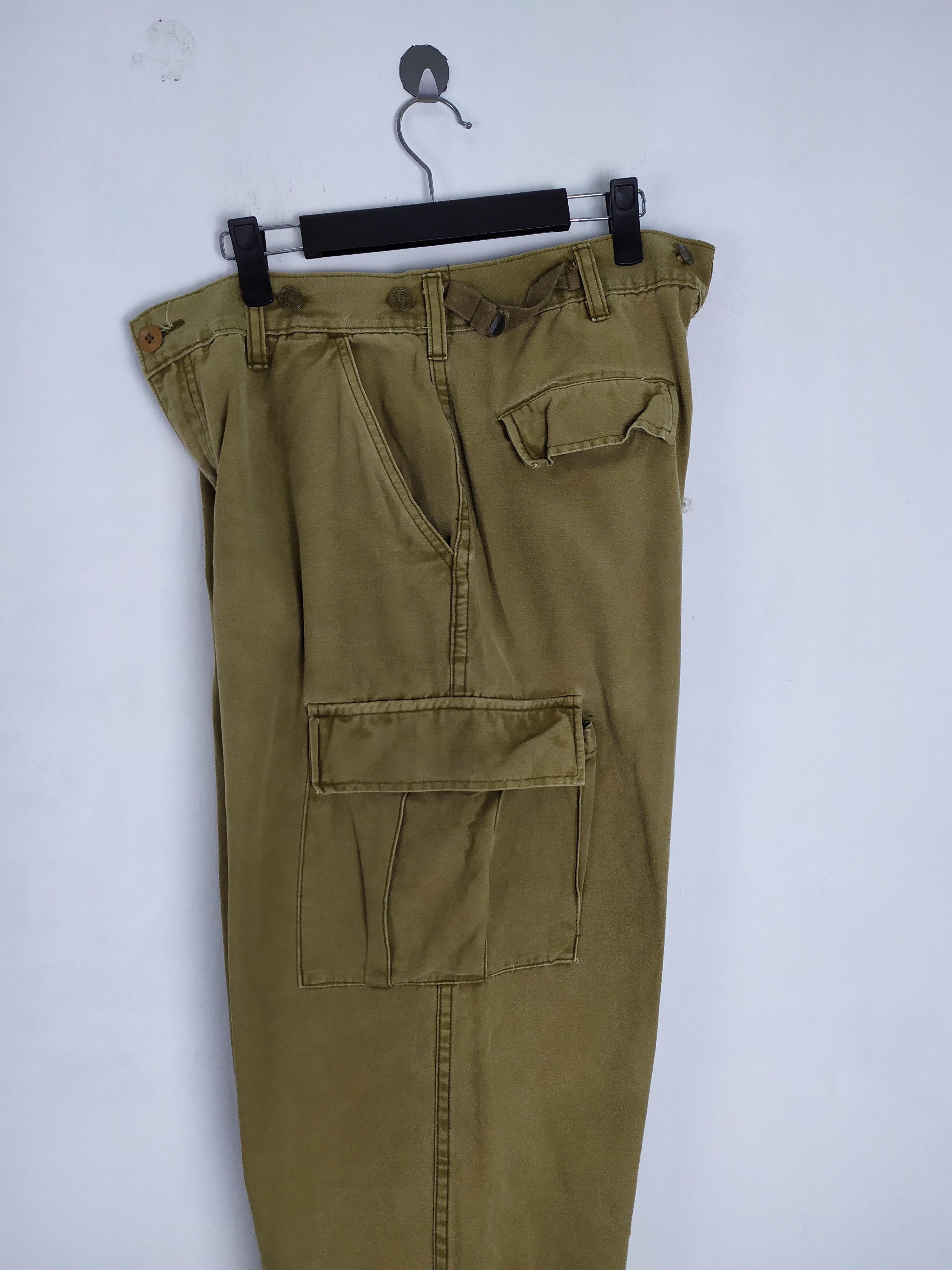 Japanese Brand VINTAGE DOG HOUSE FADED BAGGY CARGO PANTS Size US 32 / EU 48 - 15 Thumbnail