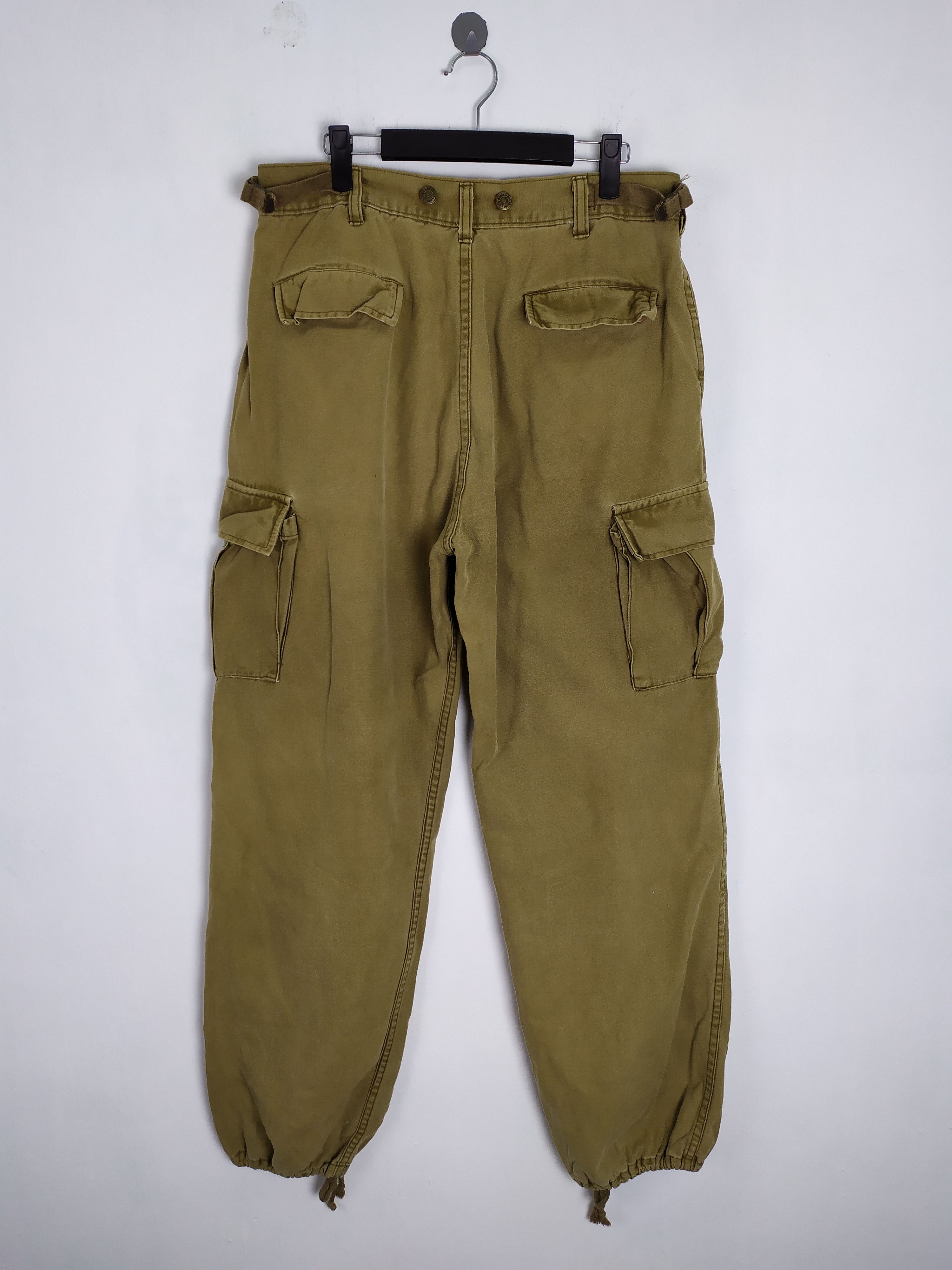 Japanese Brand VINTAGE DOG HOUSE FADED BAGGY CARGO PANTS Size US 32 / EU 48 - 2 Thumbnail
