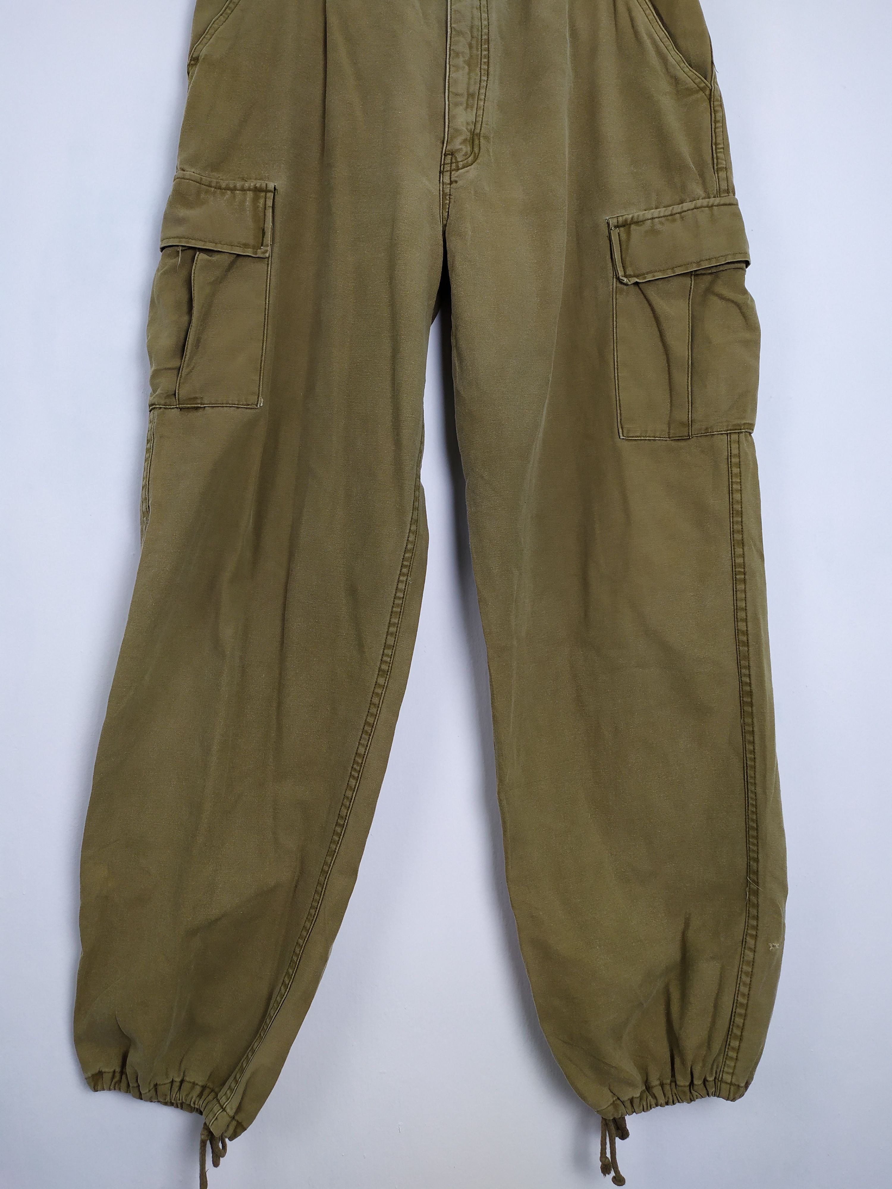 Japanese Brand VINTAGE DOG HOUSE FADED BAGGY CARGO PANTS Size US 32 / EU 48 - 4 Thumbnail