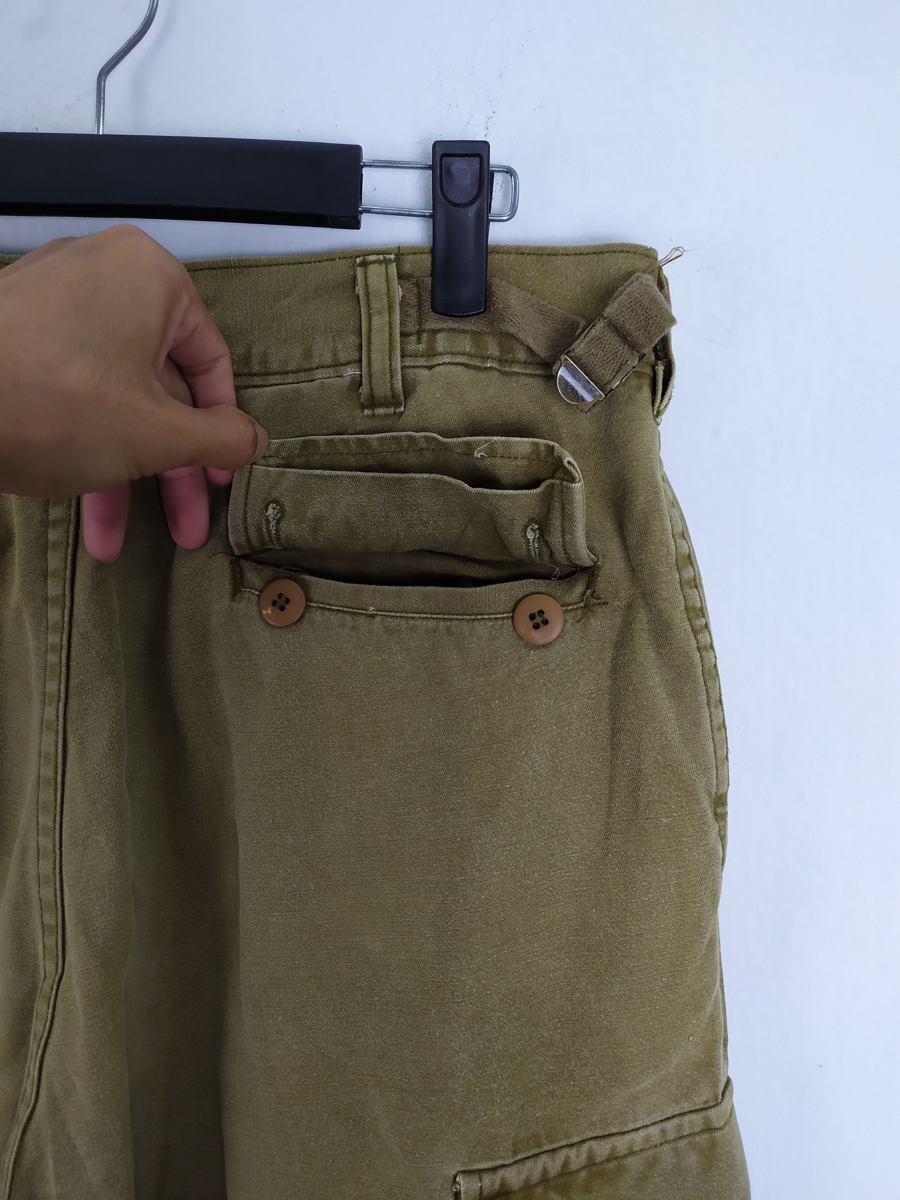 Japanese Brand VINTAGE DOG HOUSE FADED BAGGY CARGO PANTS Size US 32 / EU 48 - 14 Thumbnail