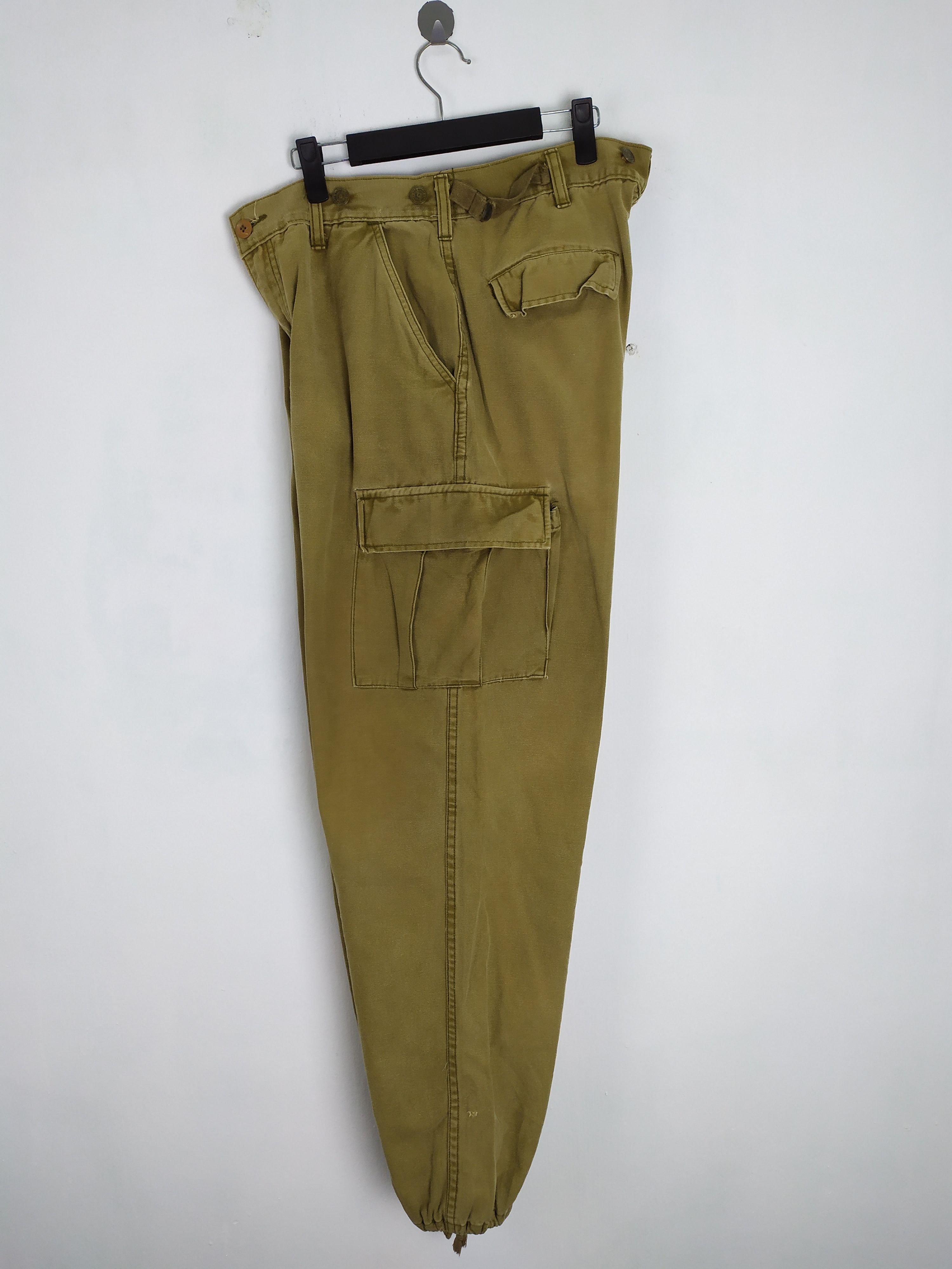 Japanese Brand VINTAGE DOG HOUSE FADED BAGGY CARGO PANTS Size US 32 / EU 48 - 13 Thumbnail