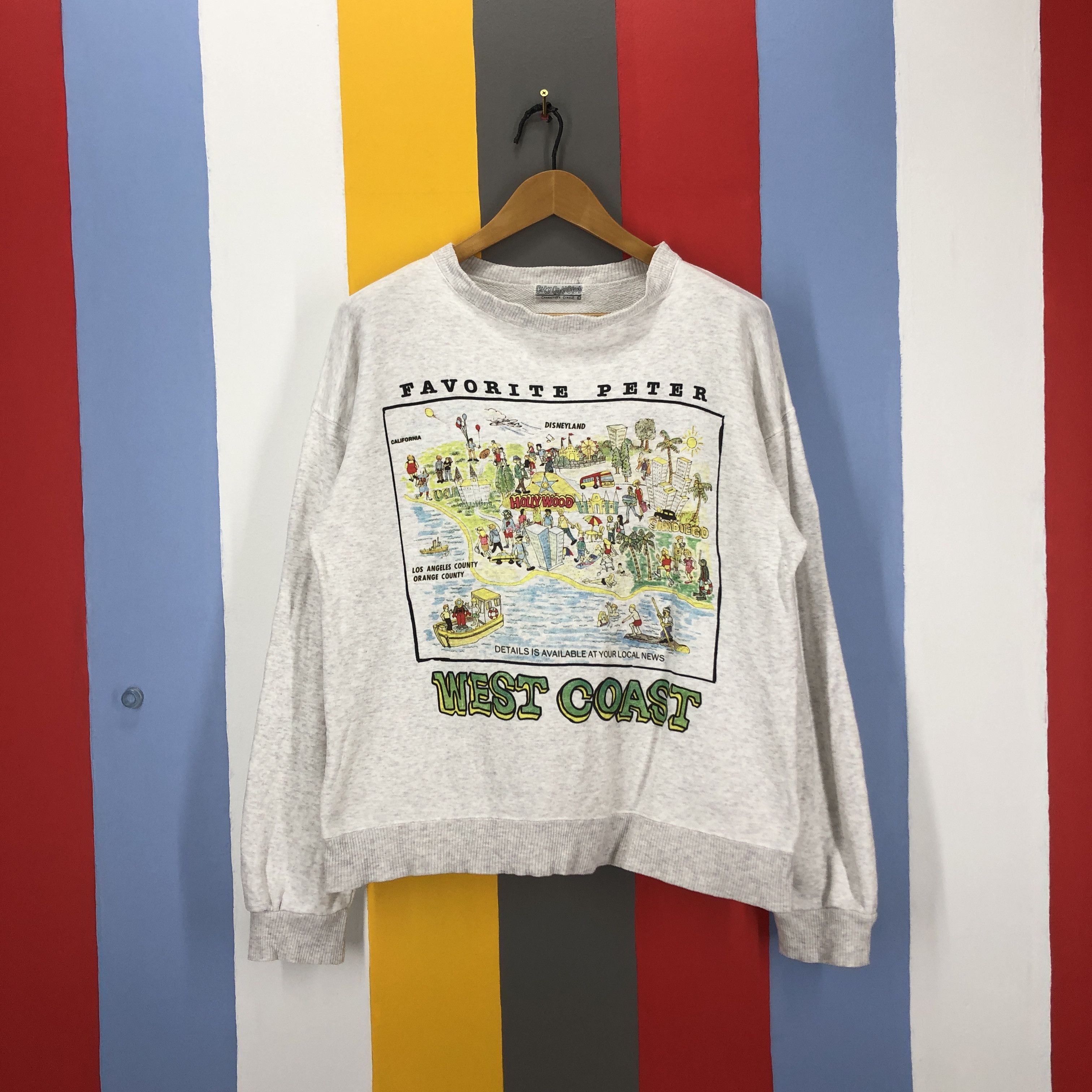 Vtg CITY GUY CLUB Favorite Peter Place Sweatshirt #1000/AJ