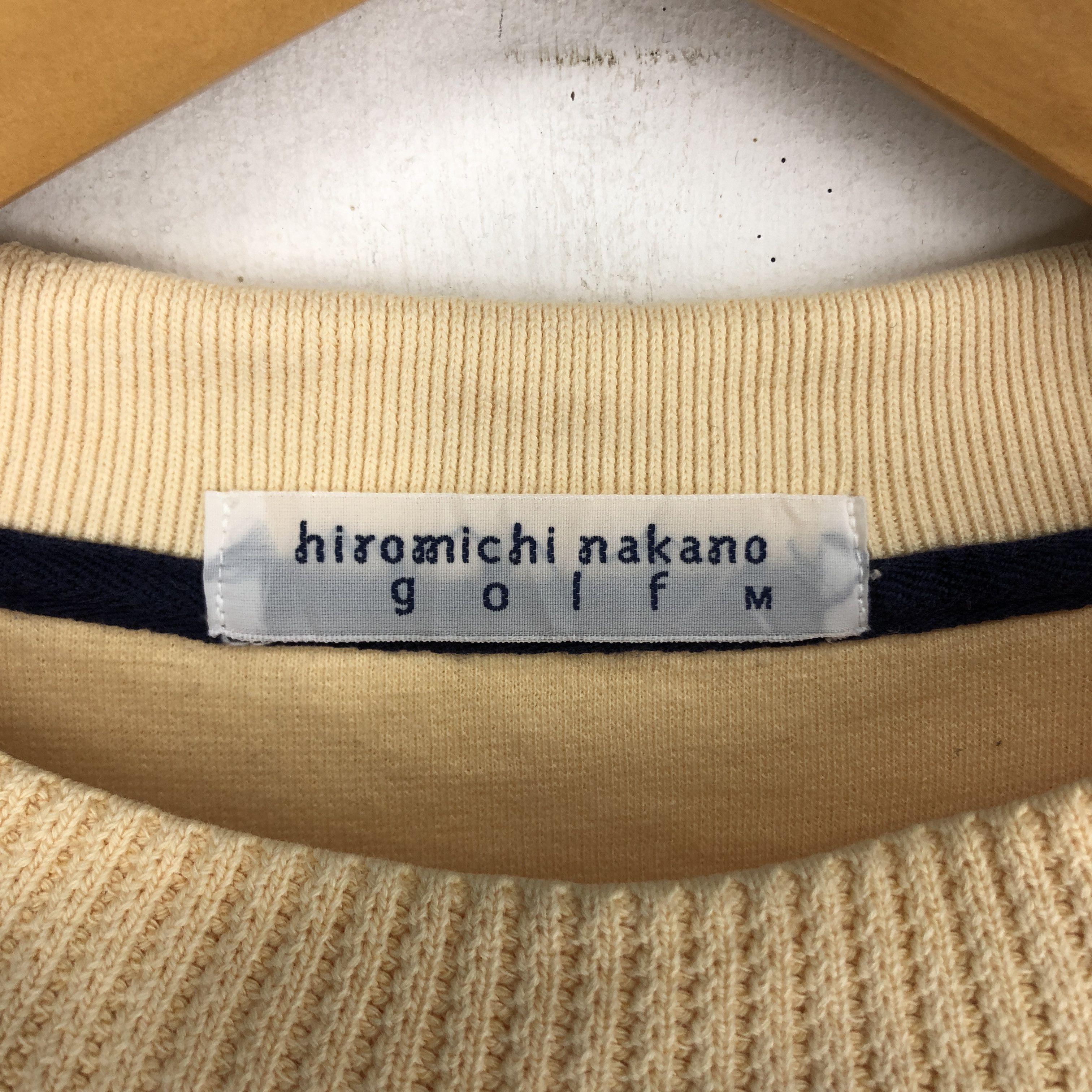 Japanese Brand HIROMICHI NAKANO GOLF Crew Neck Sweatshirt #2522-89 Size US S / EU 44-46 / 1 - 7 Thumbnail
