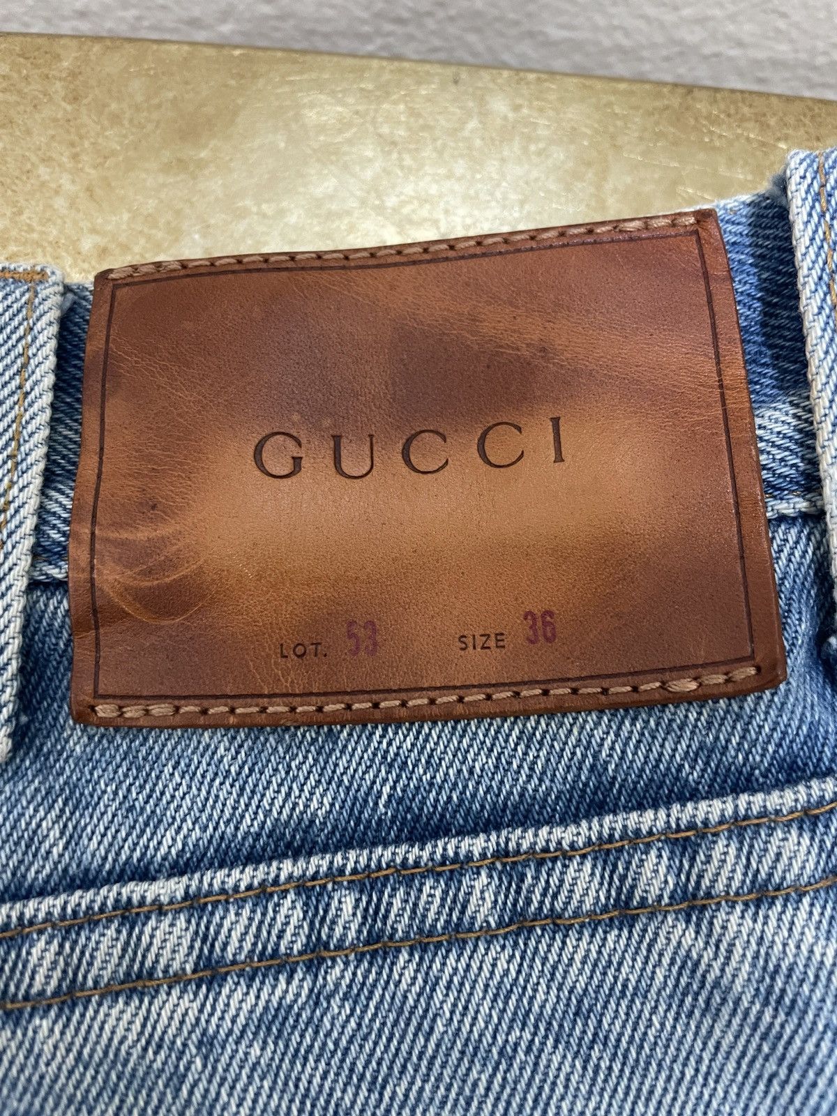 Grailed Archival Authentic Gucci Lot 53 Straight-Leg Cropped Jeans Size US 36 / EU 52 - 12 Thumbnail