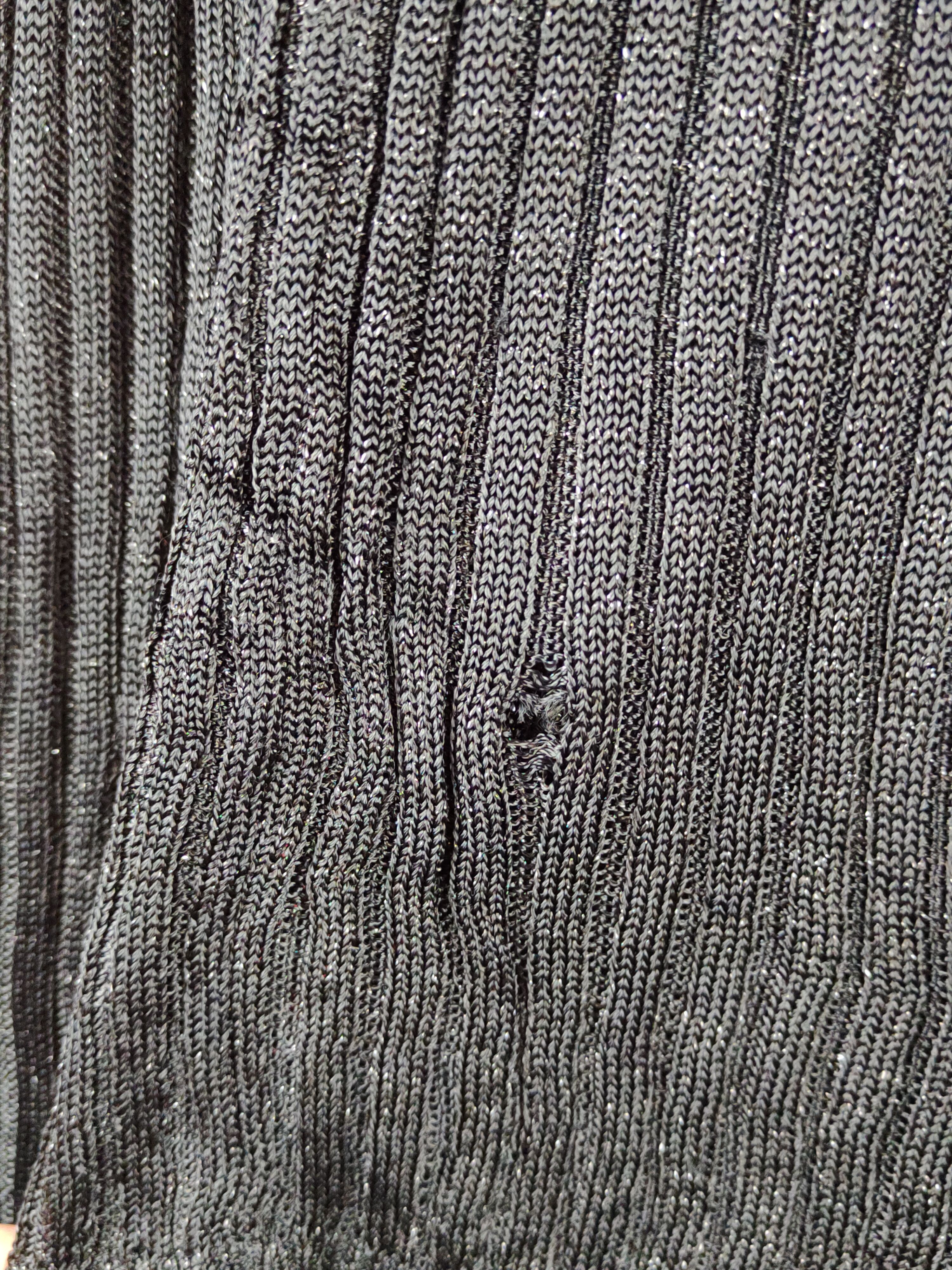 Homespun Knitwear × Japanese Brand Liberal vintage Black ripped Knitwear Cardigan #S1241 Size US M / EU 48-50 / 2 - 4 Thumbnail