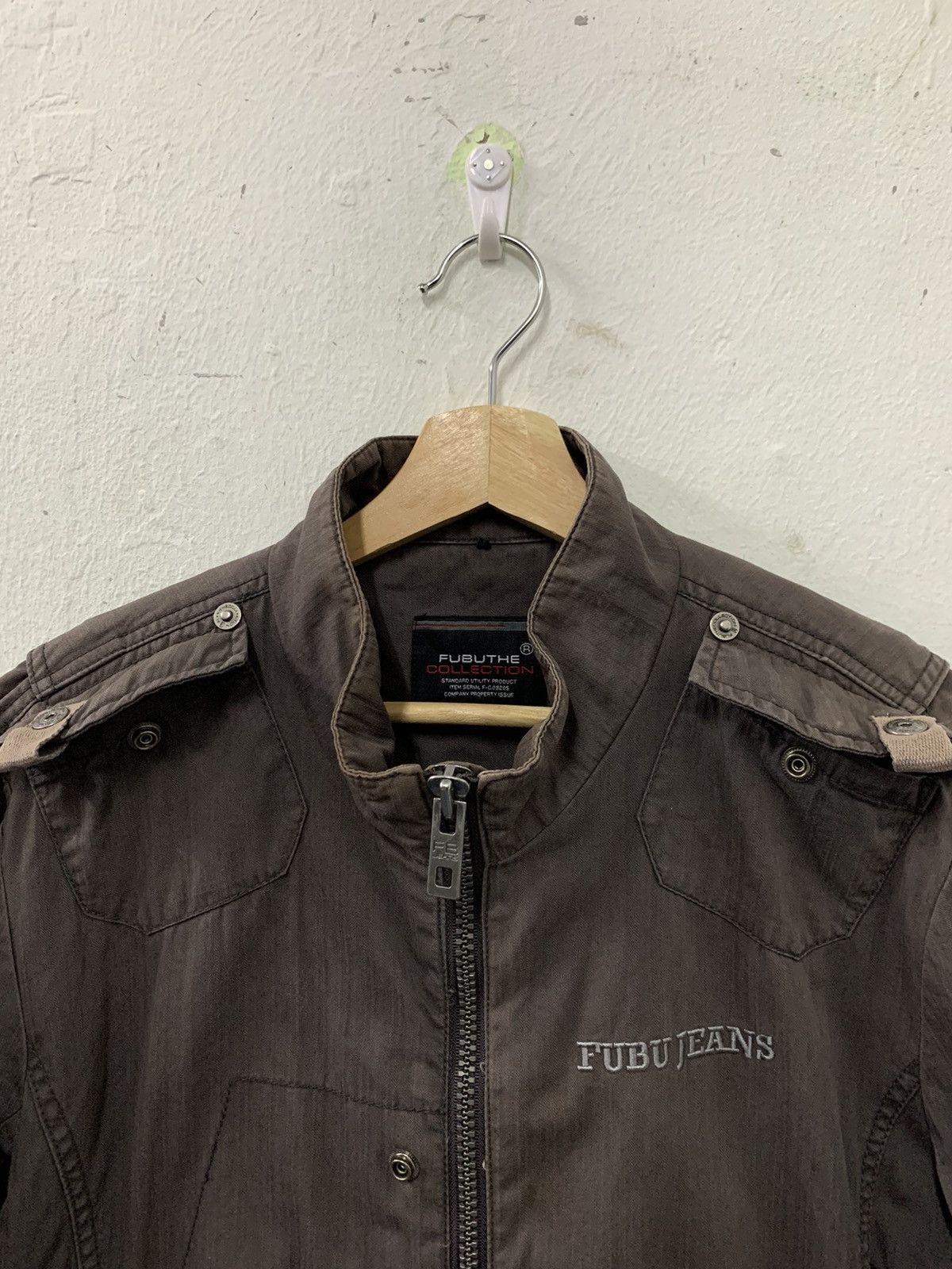 Fubu Fubu Jeans Faded Distressed Zipper Jacket Multi pocket Size US M / EU 48-50 / 2 - 4 Thumbnail