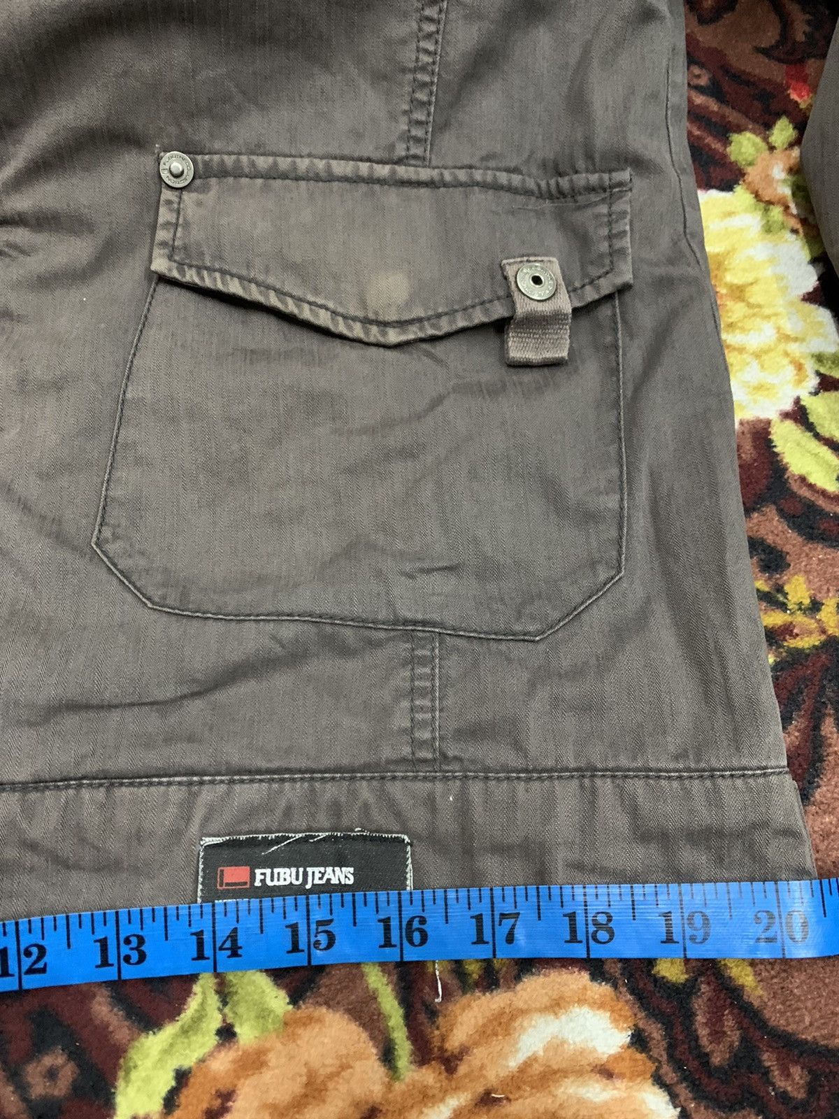 Fubu Fubu Jeans Faded Distressed Zipper Jacket Multi pocket Size US M / EU 48-50 / 2 - 12 Thumbnail